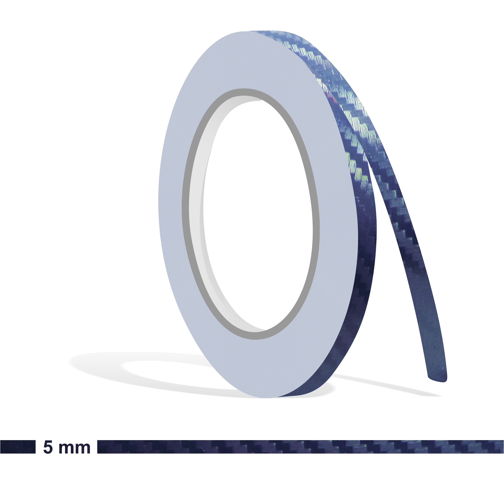 Zierstreifen marine blau navy glanz carbon in in 10 m Länge für Auto Boot Klebeband Dekorstreifen Tuningstreifen Autofolie Siviwonder