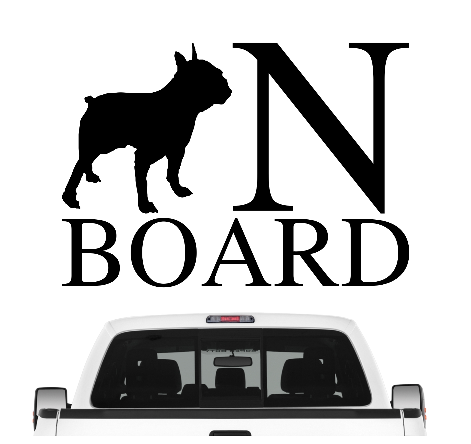Französische Bulldogge On Board Auto Aufkleber Hund Folie Frenchie