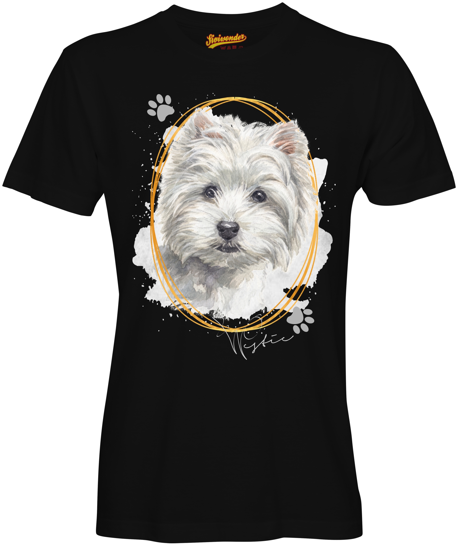 Unisex T-Shirt WESTIE Signature Dogs by Siviwonder