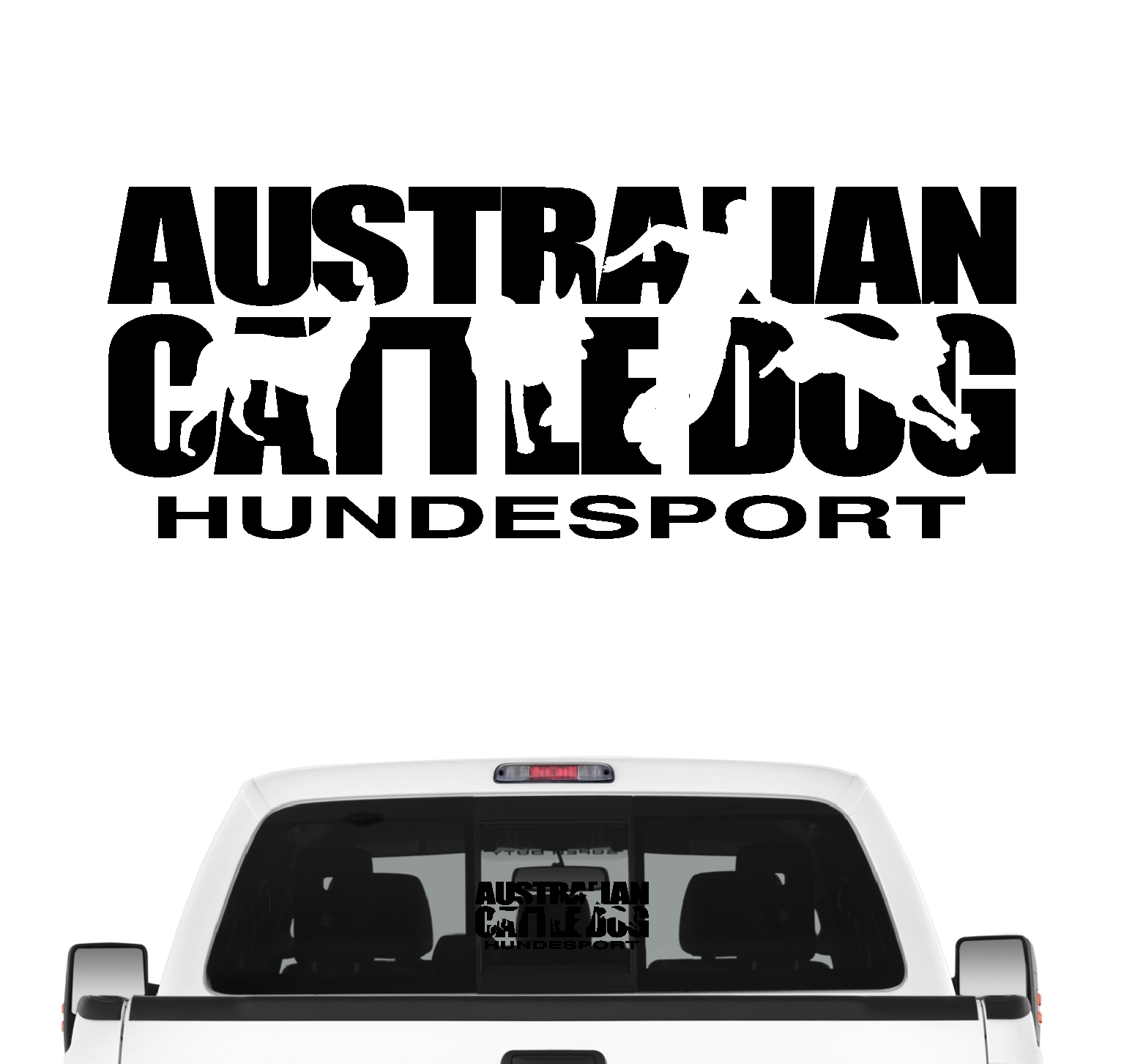 Australian Cattle Dog Hundesport Autoaufkleber Hund Folie Aufkleber ACD Heeler
