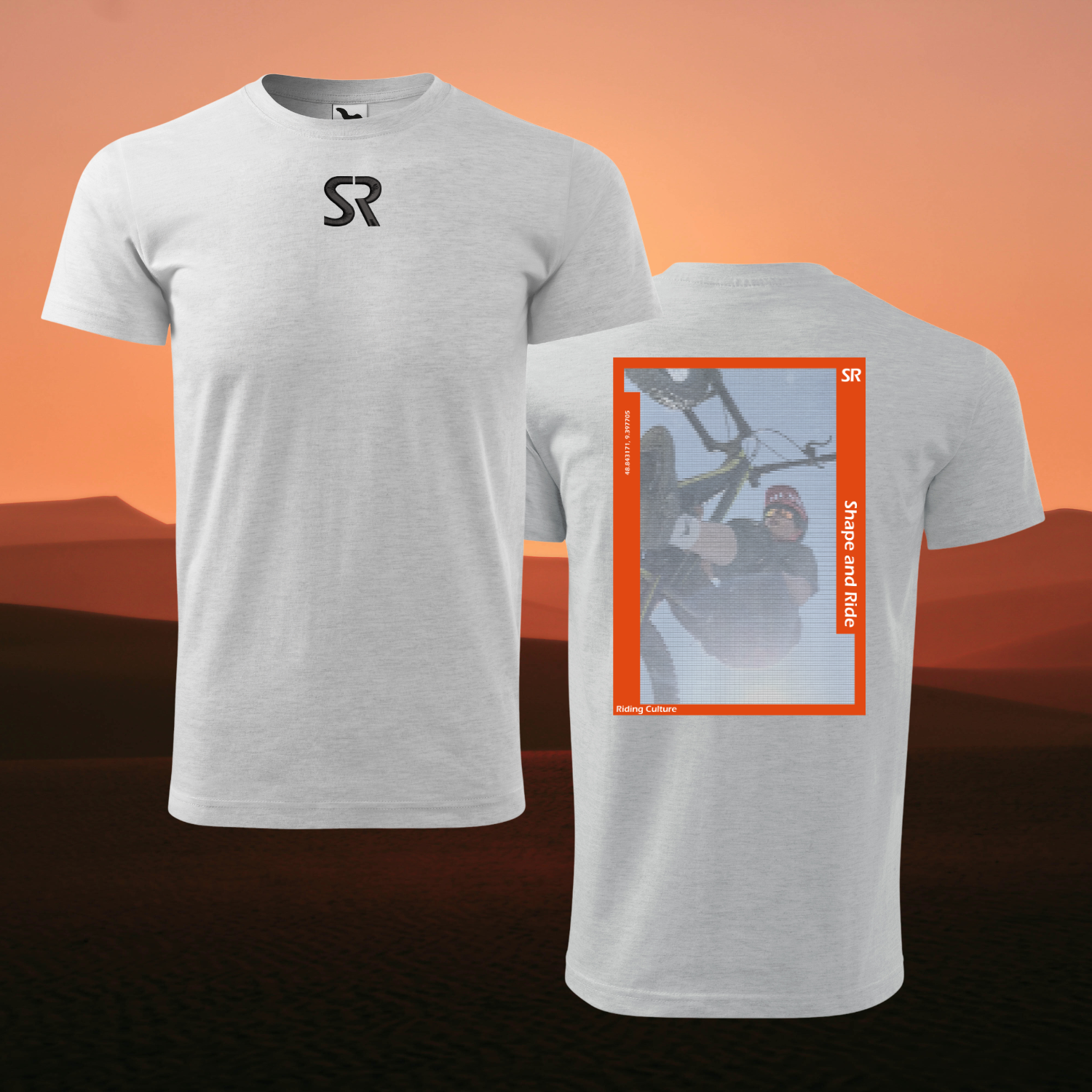 Shape and Ride T- Shirt Männer Unisex Fashion