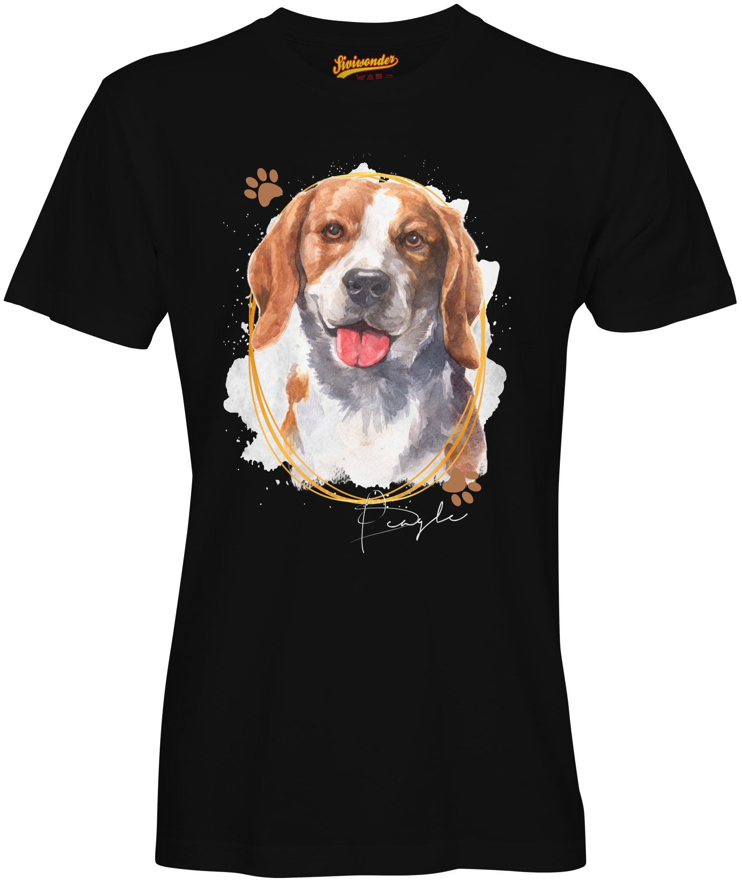 Unisex T-Shirt BEAGLE Signature Dogs by Siviwonder