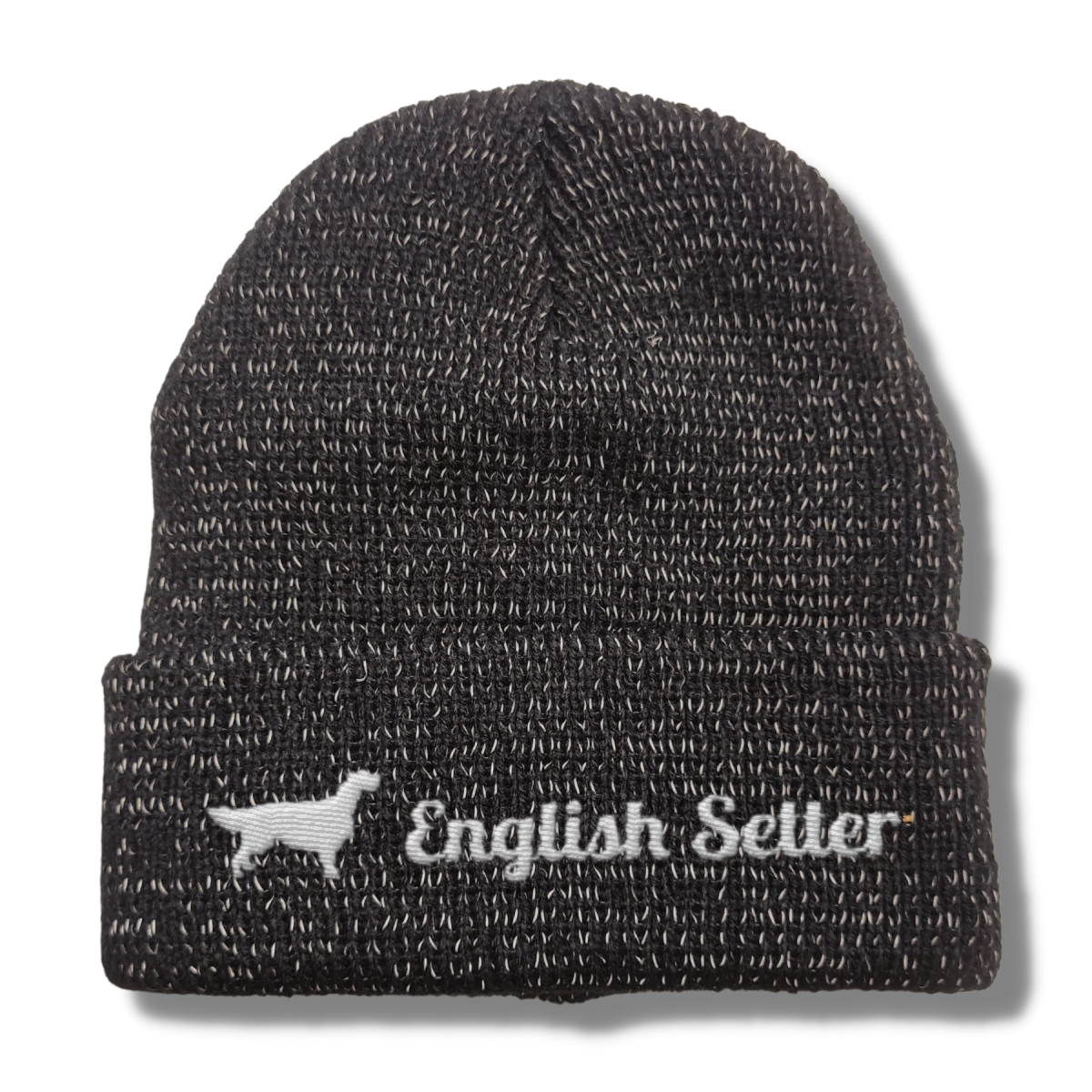 English Setter reflektierende Mütze Stickerei Hund Winter Strickmütze reflex Beanie warm