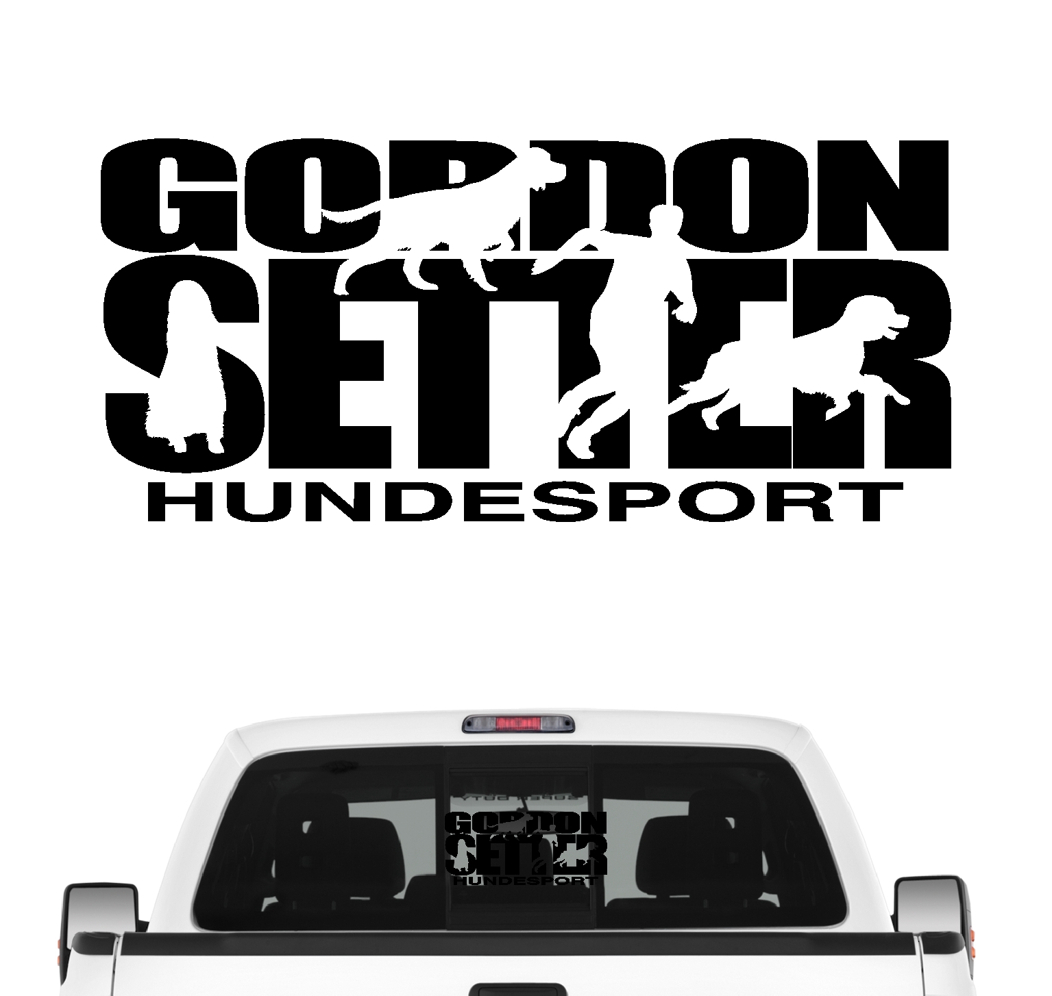 Gordon Setter Hundesport Autoaufkleber Hund Folie Aufkleber Schottischer