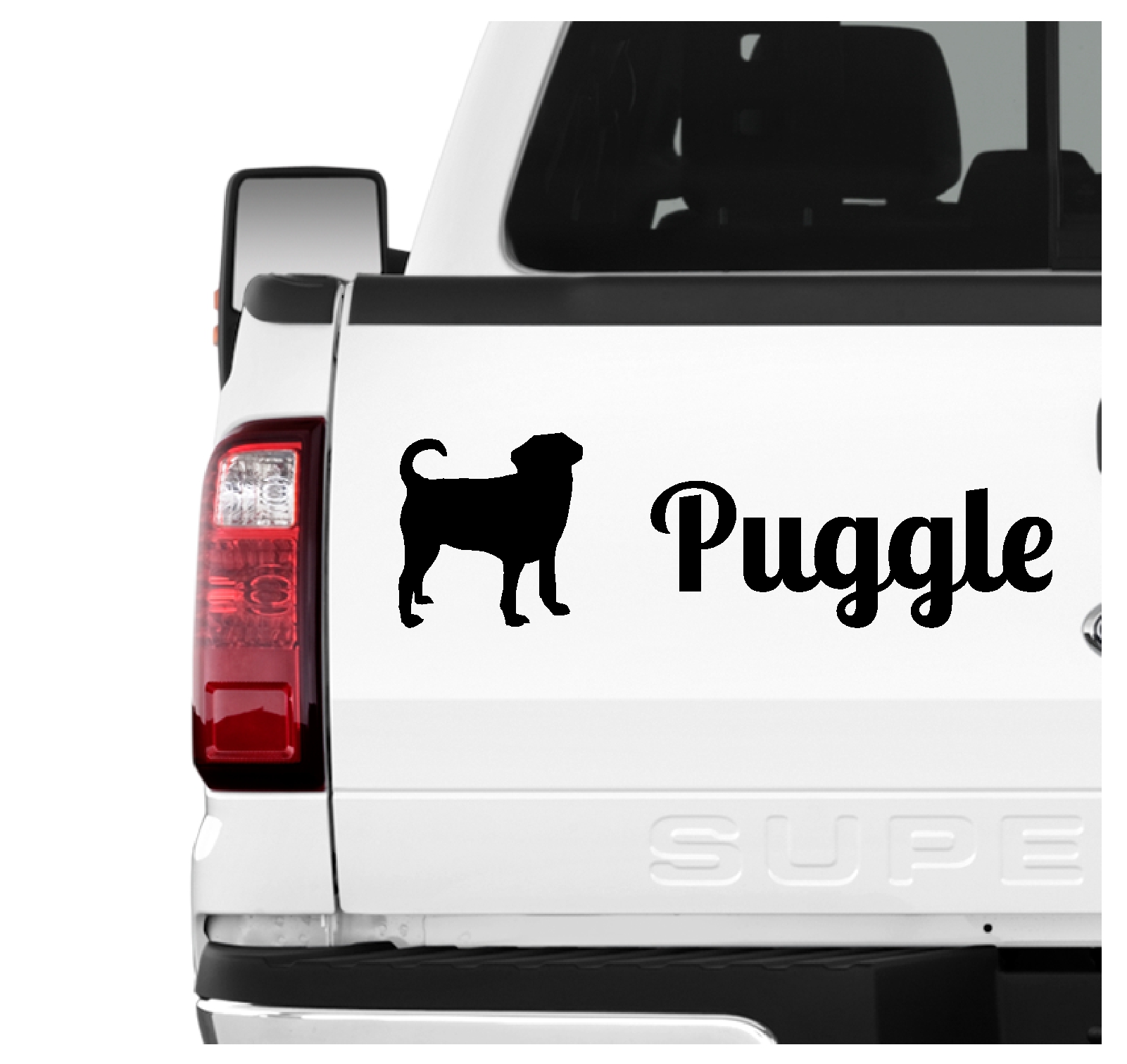 Puggle Mops Beagle Mix Mischling Designerhund Dog 3er Set  AUTOAUFKLEBER Aufkleber Hunde Hundemotiv by SIVIWONDER