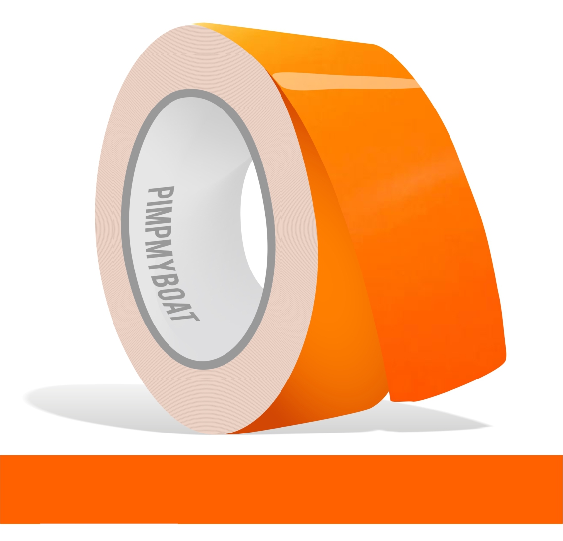 Zierstreifen neon orange - neonorange  fluor in in 10 m Länge für Auto Boot Klebeband Dekorstreifen Tuningstreifen Autofolie Siviwonder