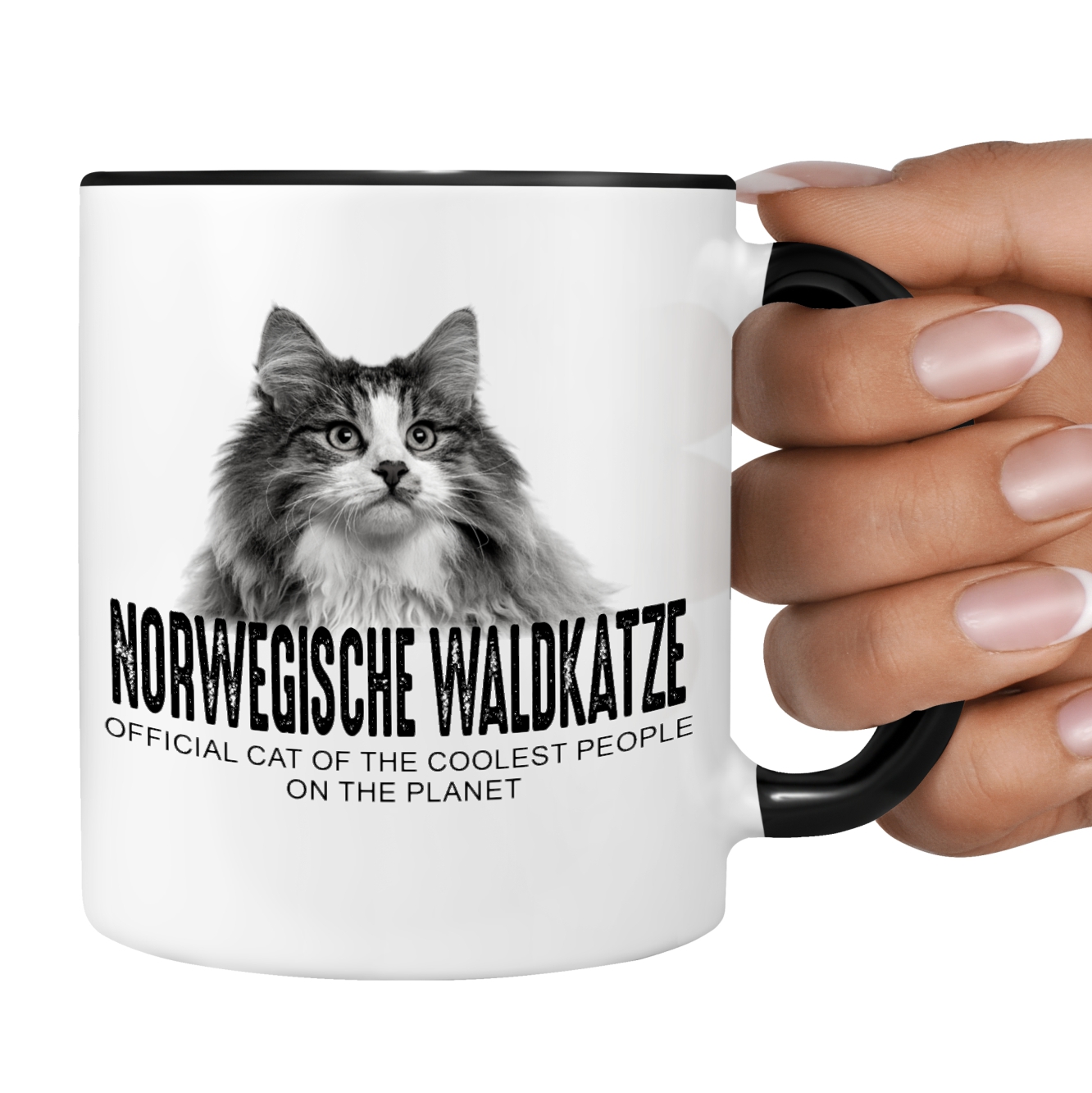 Norwegische Waldkatze Official Cat cool Tasse Kaffee lustig Kaffeebecher Design