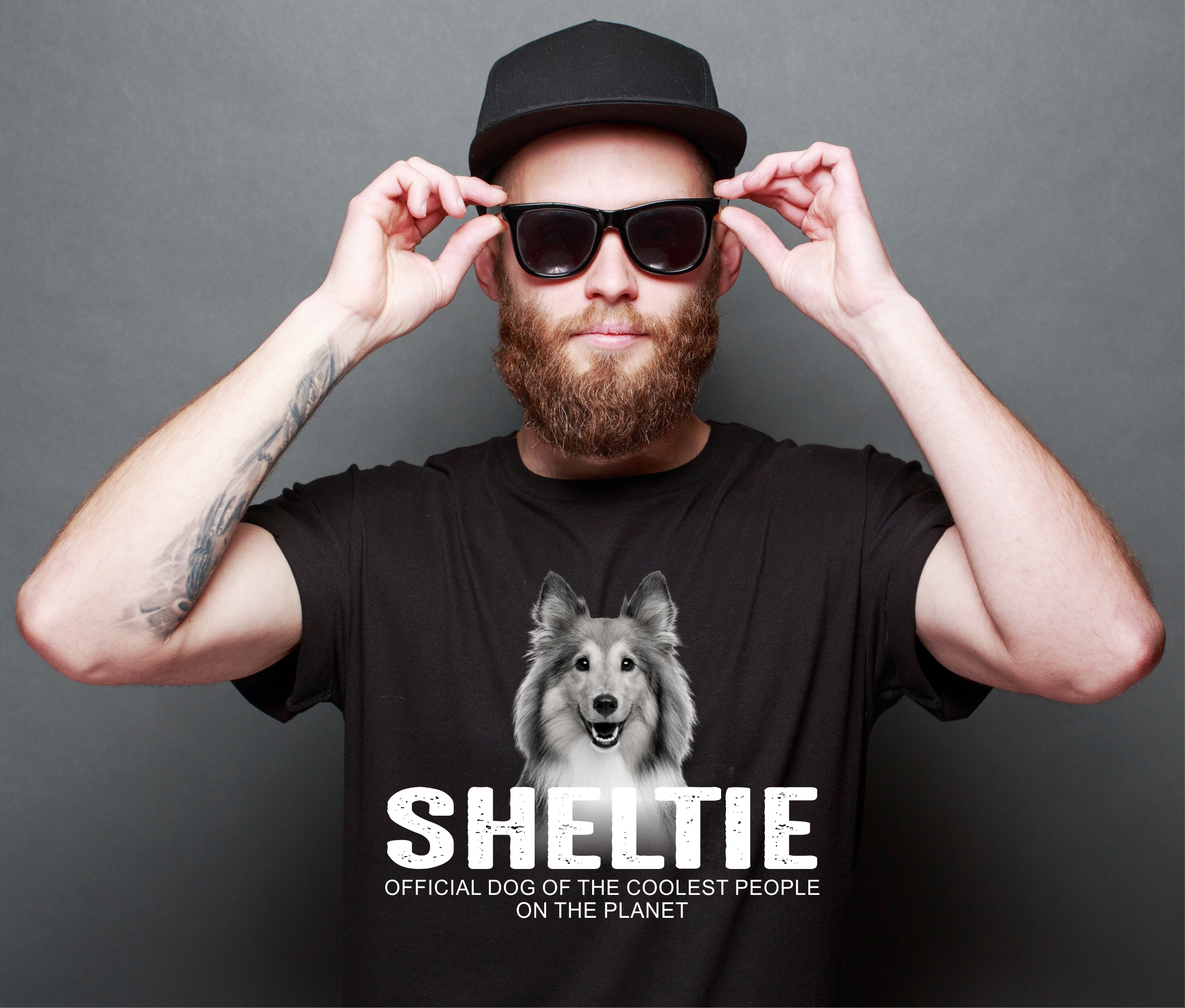 Unisex T-Shirt Sheltie Shetland Sheepdog cool Leute lustig Hundemotiv Siviwonder