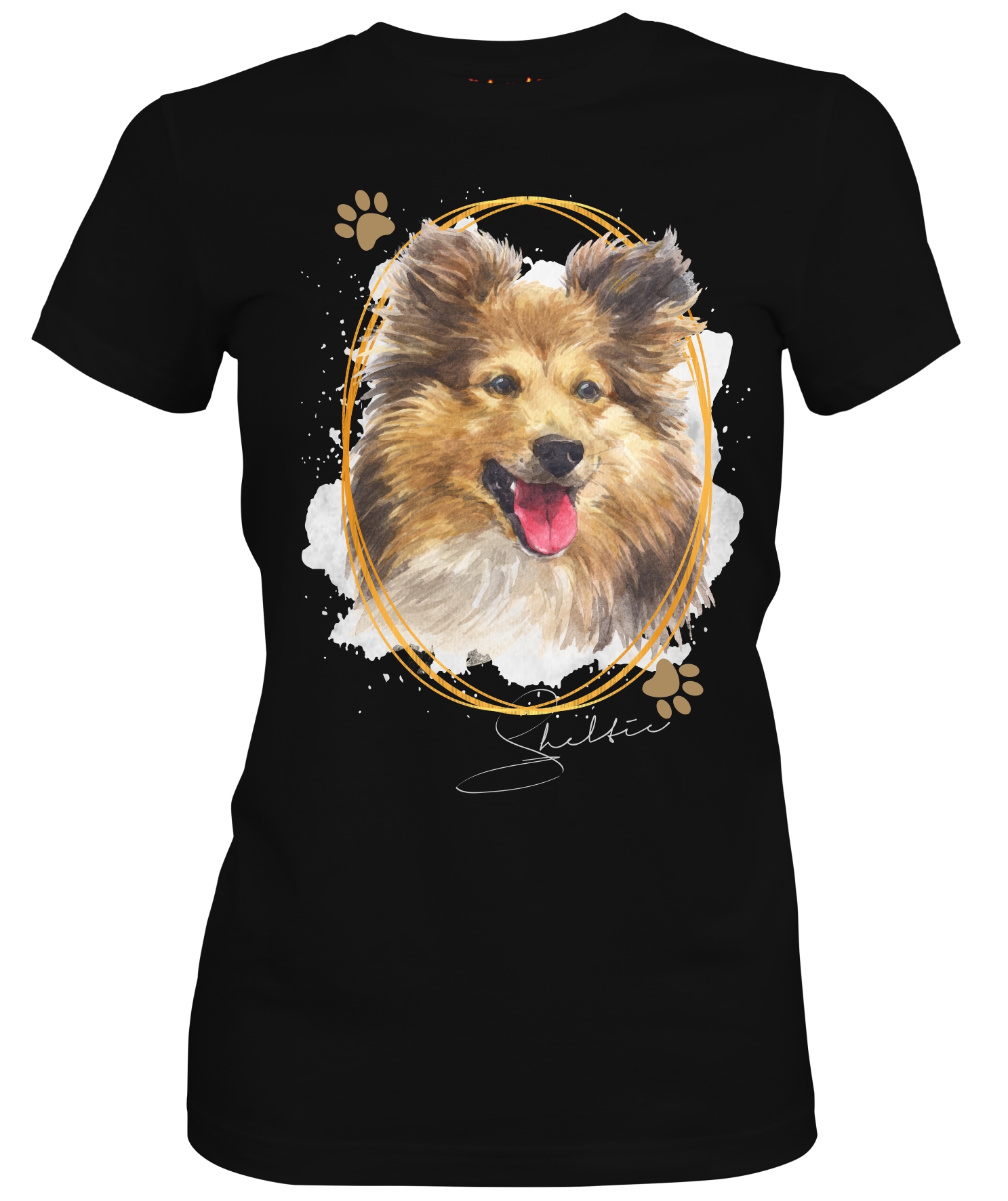 Damen Shirt SHETLAND SHEEPDOG SHELTIE Signature Dogs Motiv by SIVIWONDER