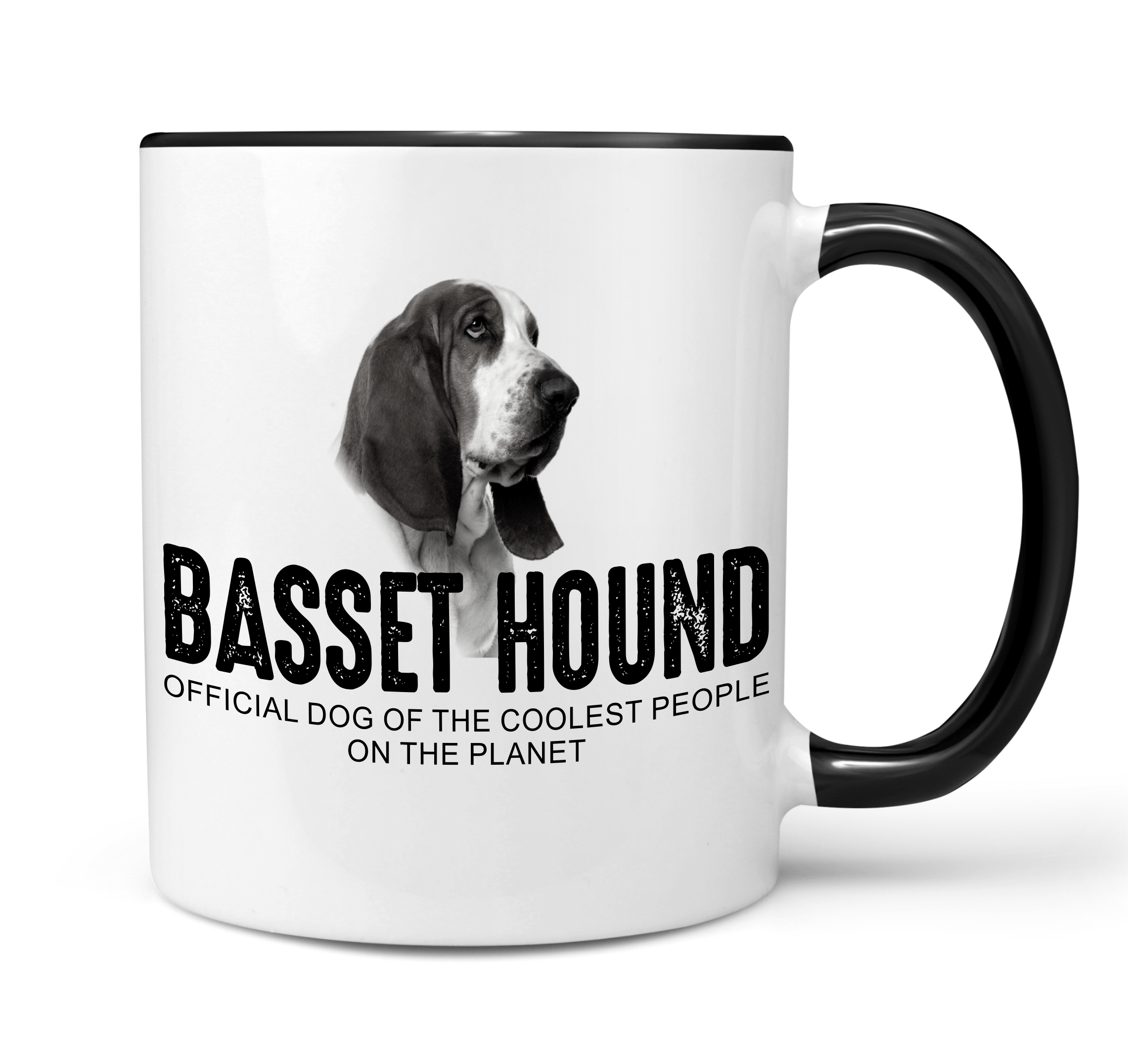 Basset Hound Hush Puppy  Dog cool Leute lustig Dog Tasse Kaffeetasse Kaffeebecher happy Design by Siviwonder
