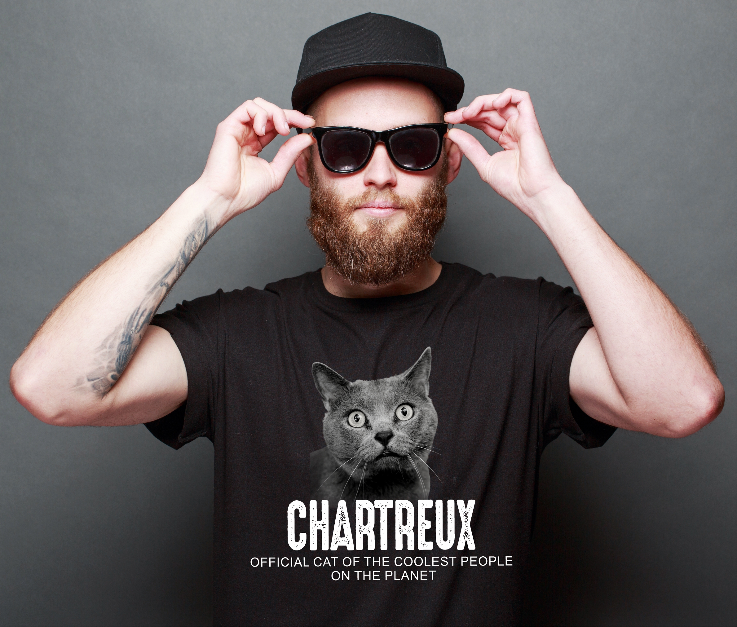 Chartreux Kartäuser Katze Official Cool  Katze Cat Unisex Shirt Katzenmotiv T-Shirt