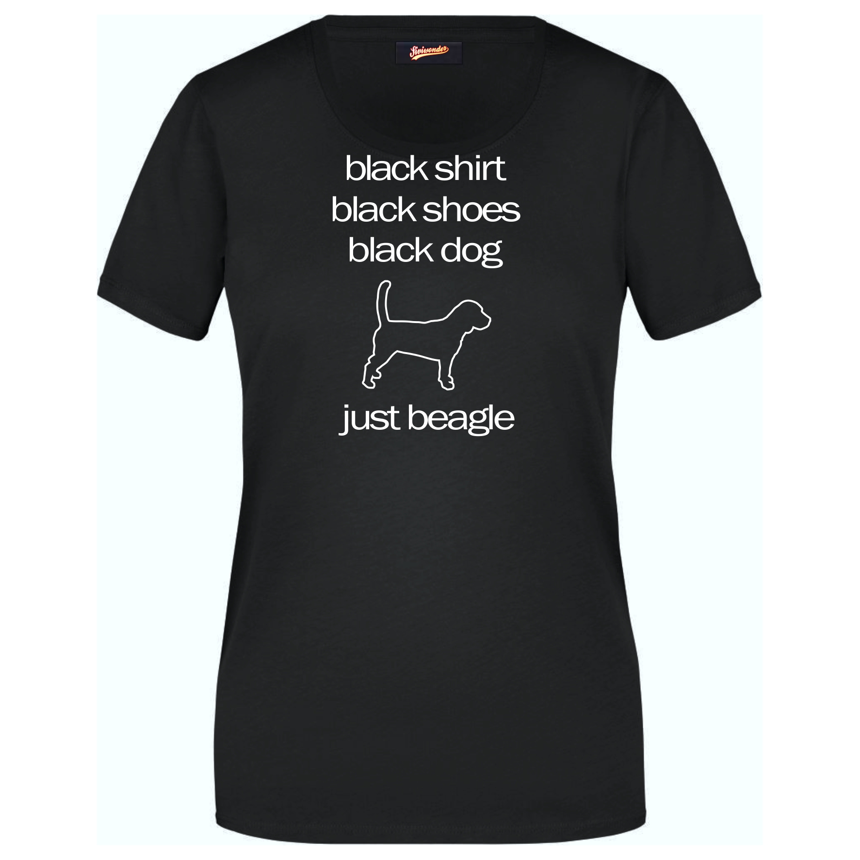 Beagle Black Dog Unisex T-Shirt Hundemotiv English