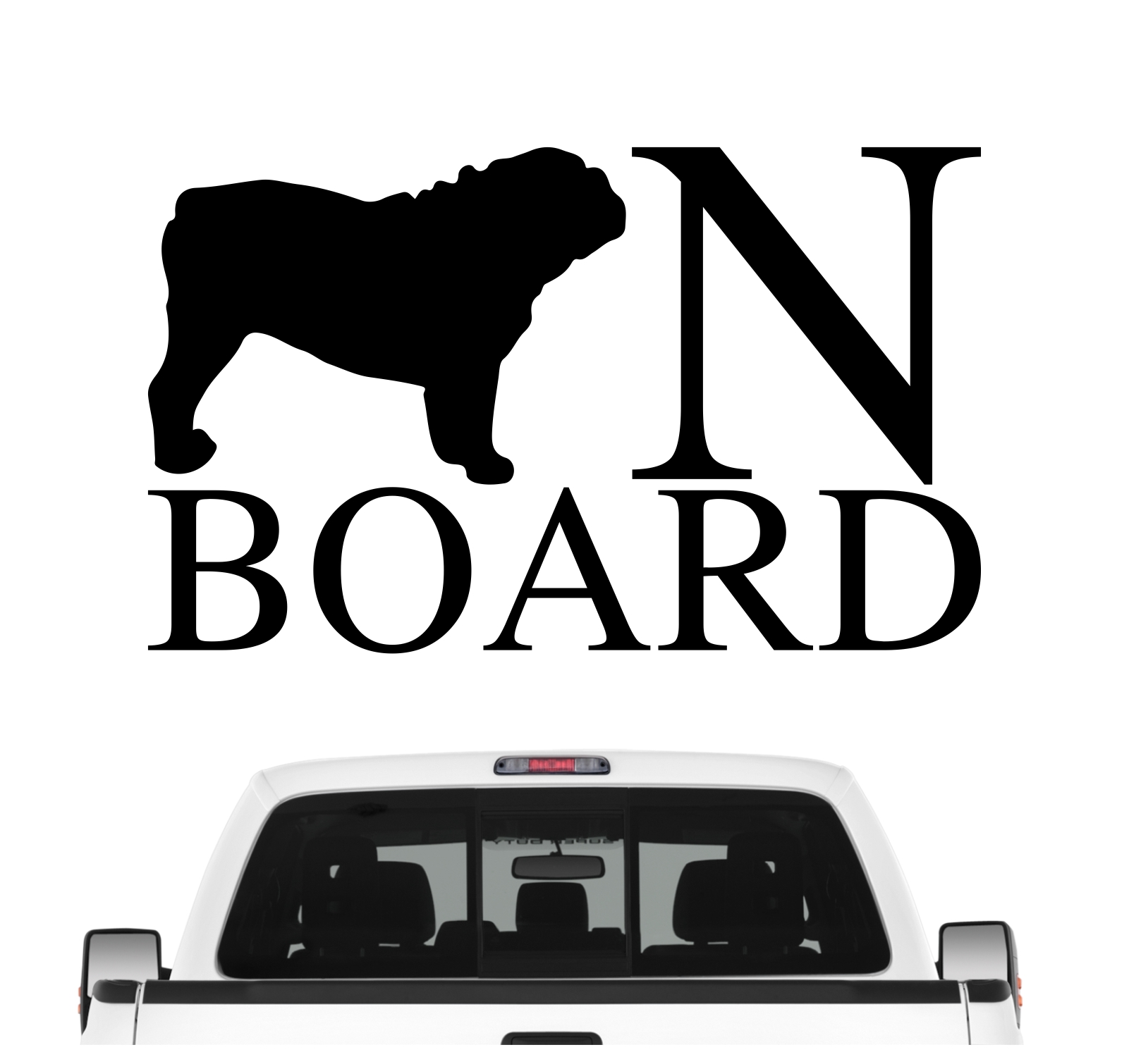 Englische Bulldogge Board Auto Aufkleber Hund Folie Wandtattoo Tattoo Sticker Bully English Bulldog
