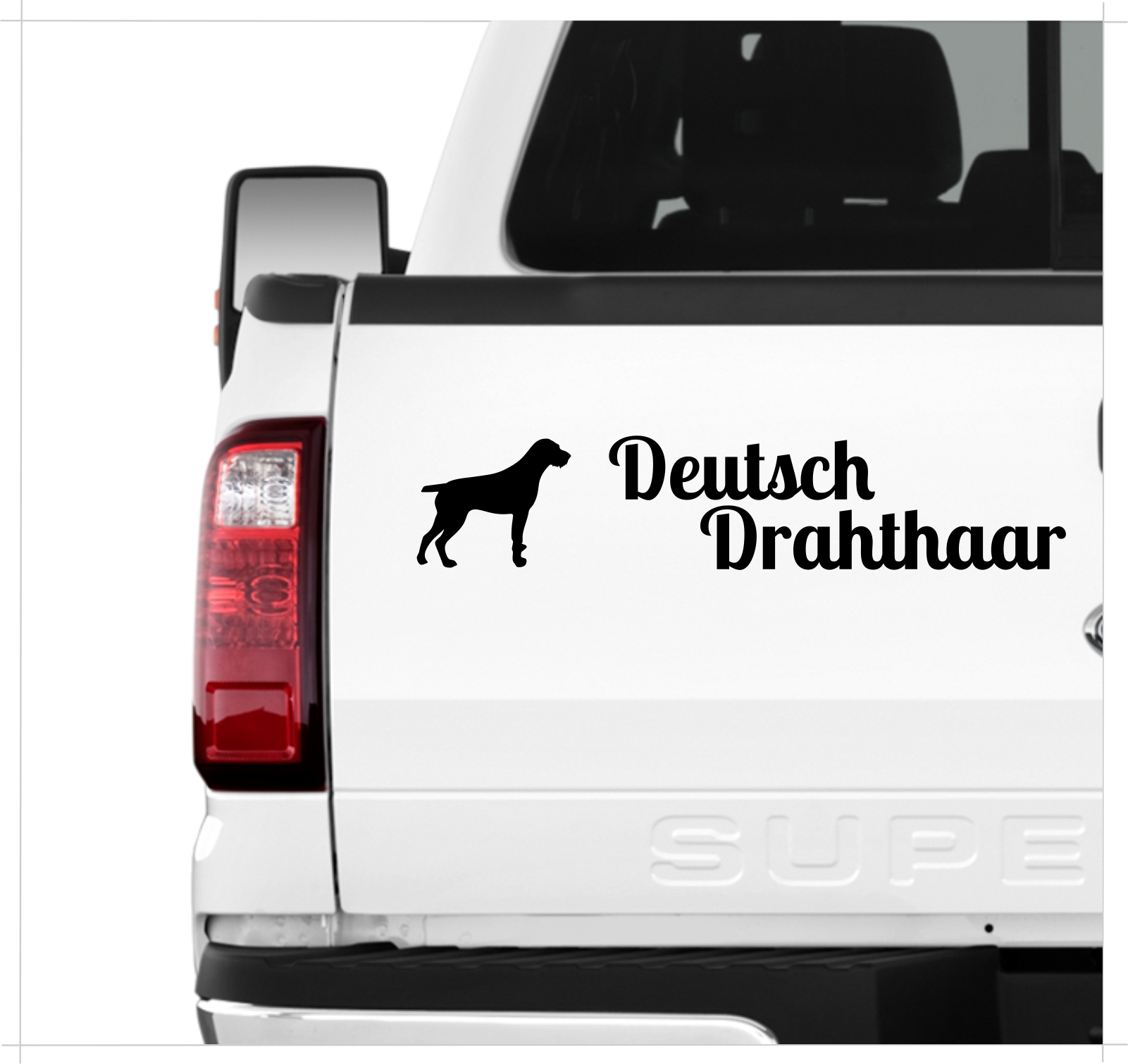 Deutsch Drahthaar DD Deutscher Drahthaar Deutscher Drahthaariger Vorstehhund Dog 3er Set  AUTOAUFKLEBER Aufkleber Hunde Hundemotiv by SIVIWONDER