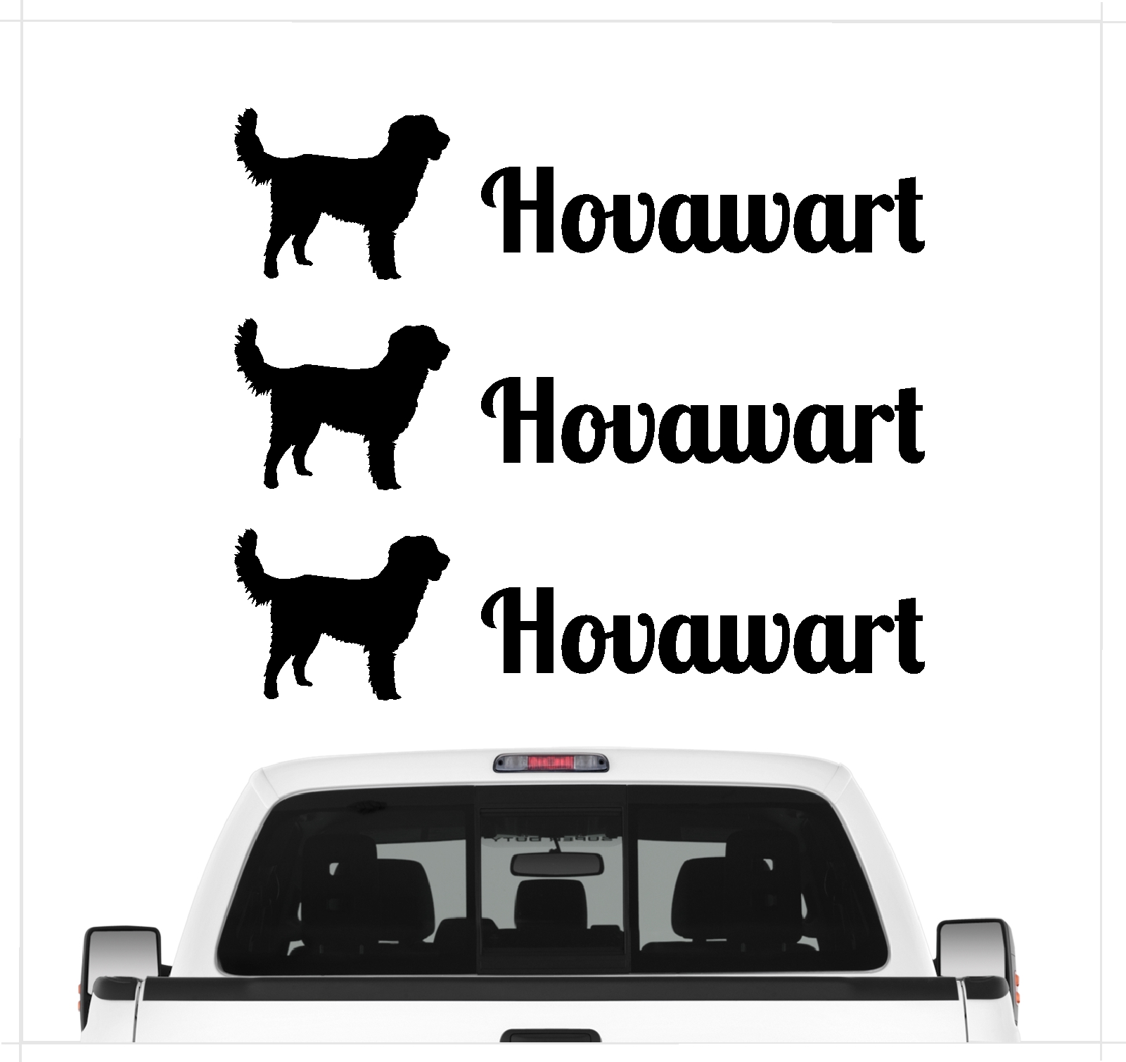 Hovawart Hovi Working hovewart Dog 3er Set  AUTOAUFKLEBER Aufkleber Hunde Hundemotiv by SIVIWONDER