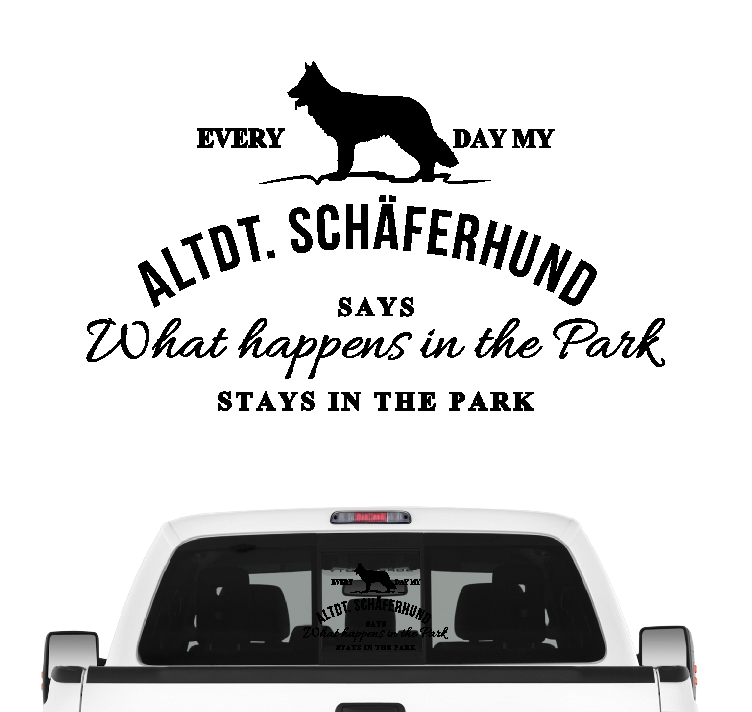 Altdeutscher Schäferhund Aufkleber Vintage Hundeaufkleber Hundemotiv Folie german Shepherd Schäfi Diensthund K9 Unit