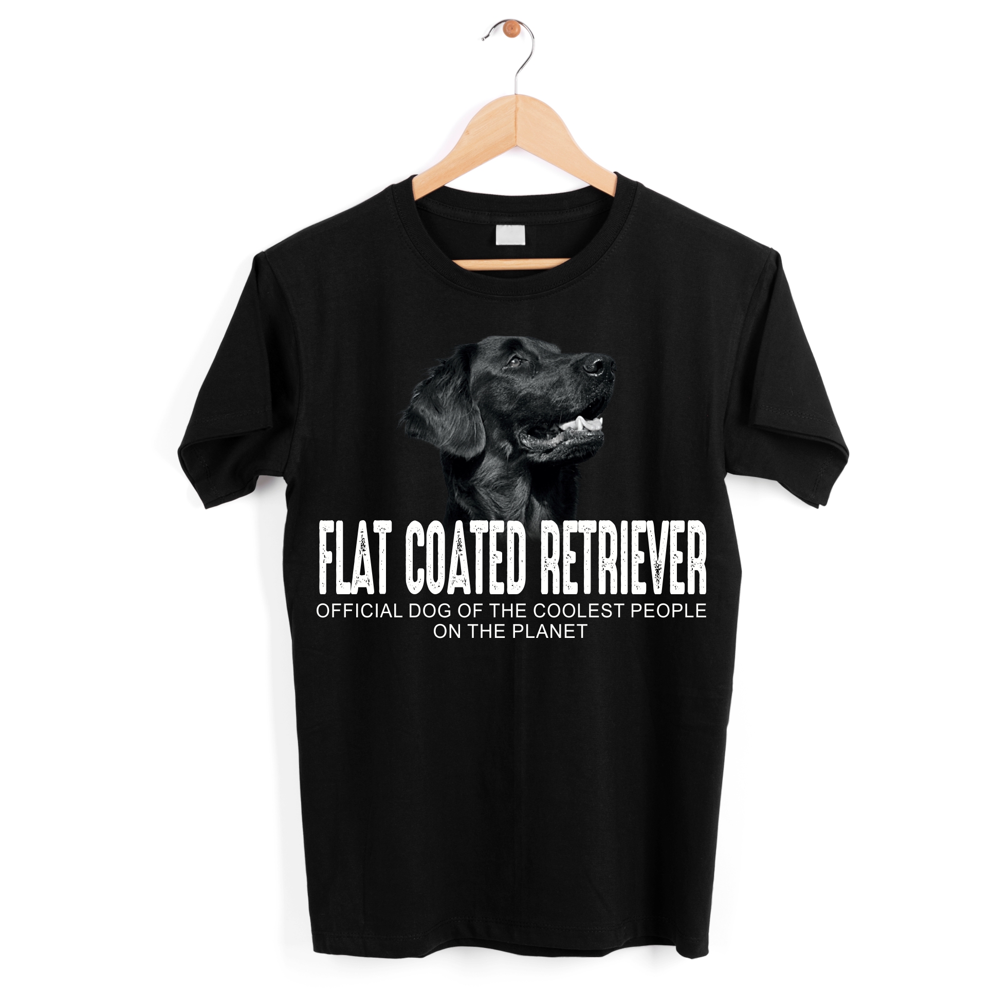 Flat Coated Retriever Flattie Flatcoat der Glatthaarige Retriever Flatte Dog cool Leute lustig Shirt T-Shirt Hundemotiv Siviwonder