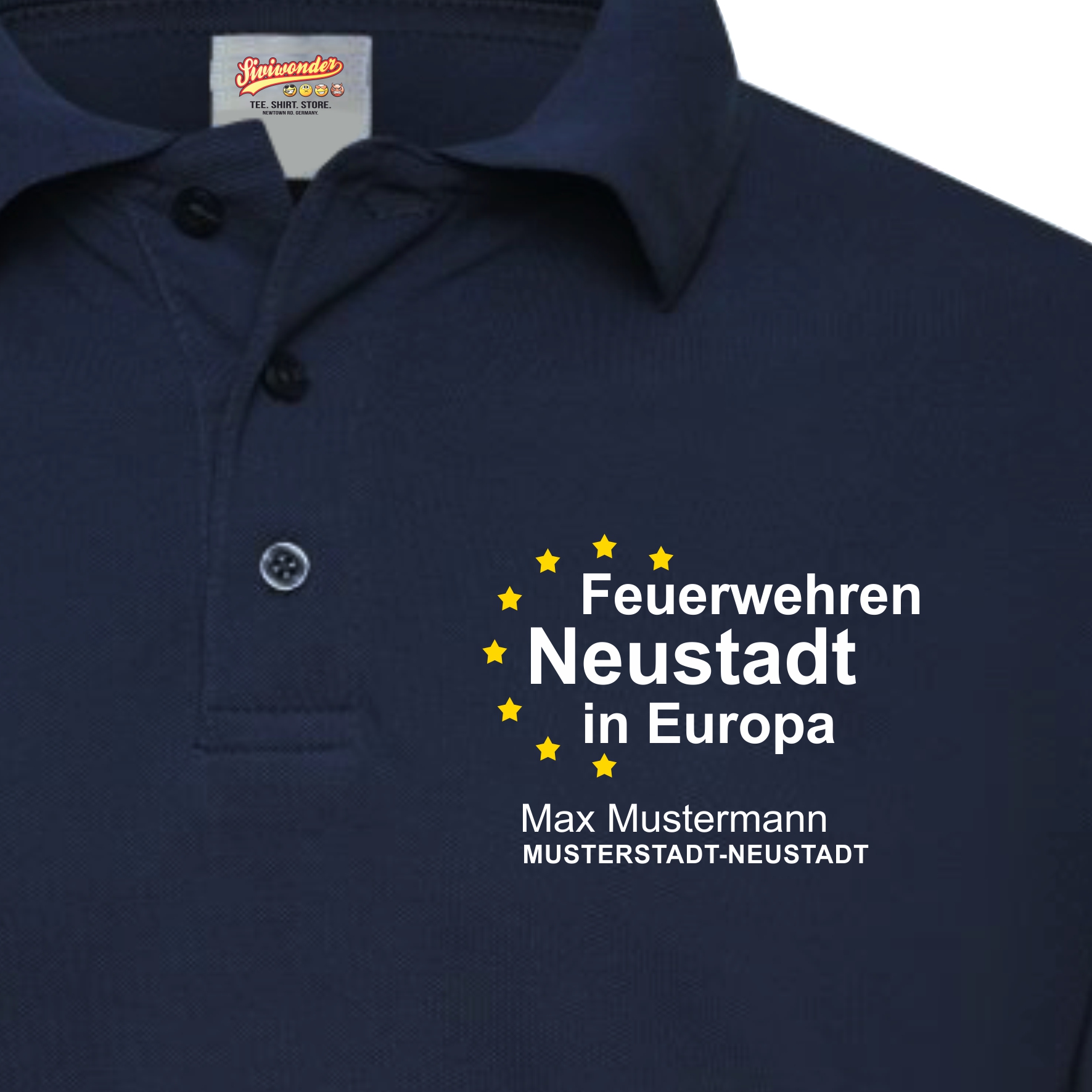 Feuerwehr Neustadt Polo Shirt Unisex Feuerwehren Europa