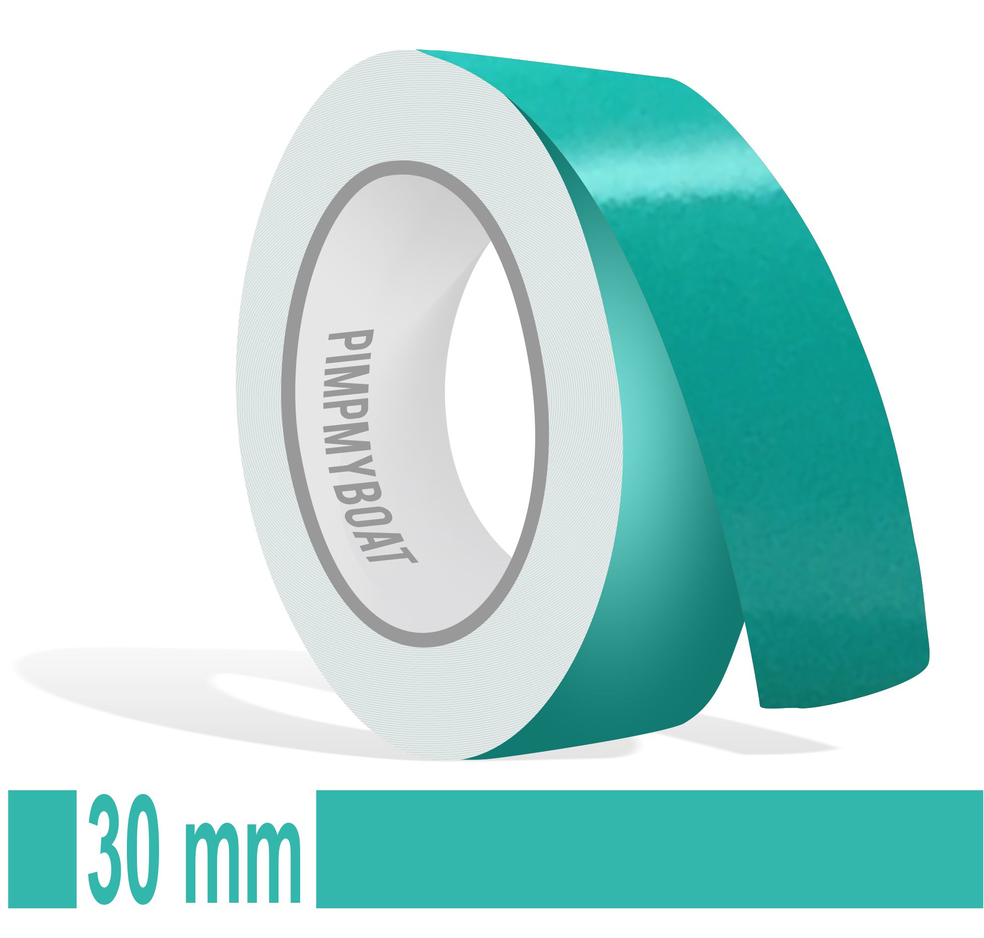 Zierstreifen blau 30mm türkis wasserblau blau grün in in 10 m Länge für Auto Boot Klebeband Dekorstreifen Tuningstreifen Autofolie Siviwonder