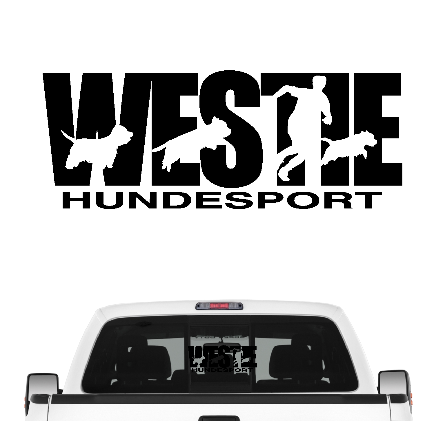 Westie Hundesport Auto Aufkleber Hund Folie West Highland White Terrier