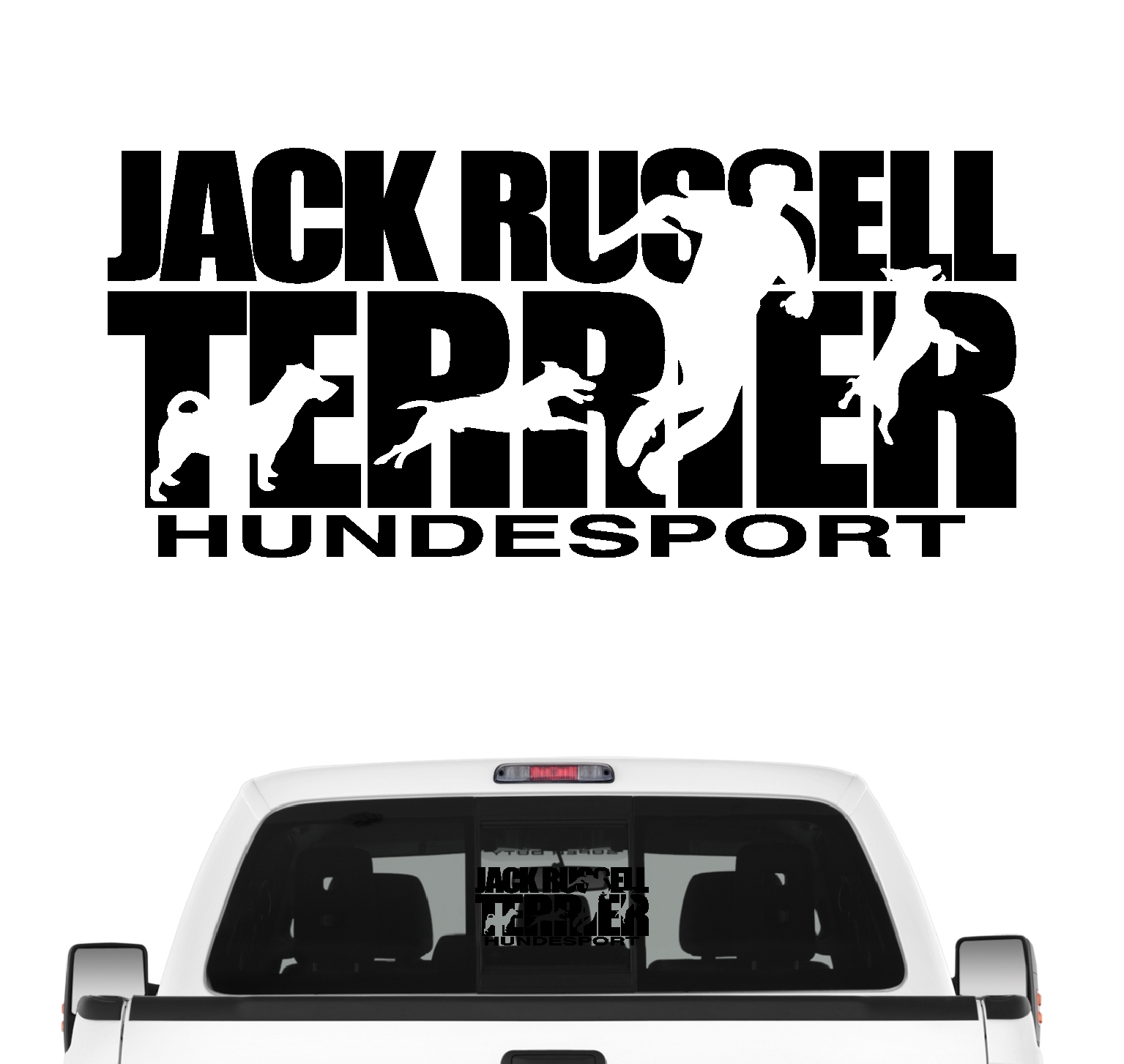 Jack Russell Terrier Hundesport Autoaufkleber Hund Folie Aufkleber Jacky Jackie
