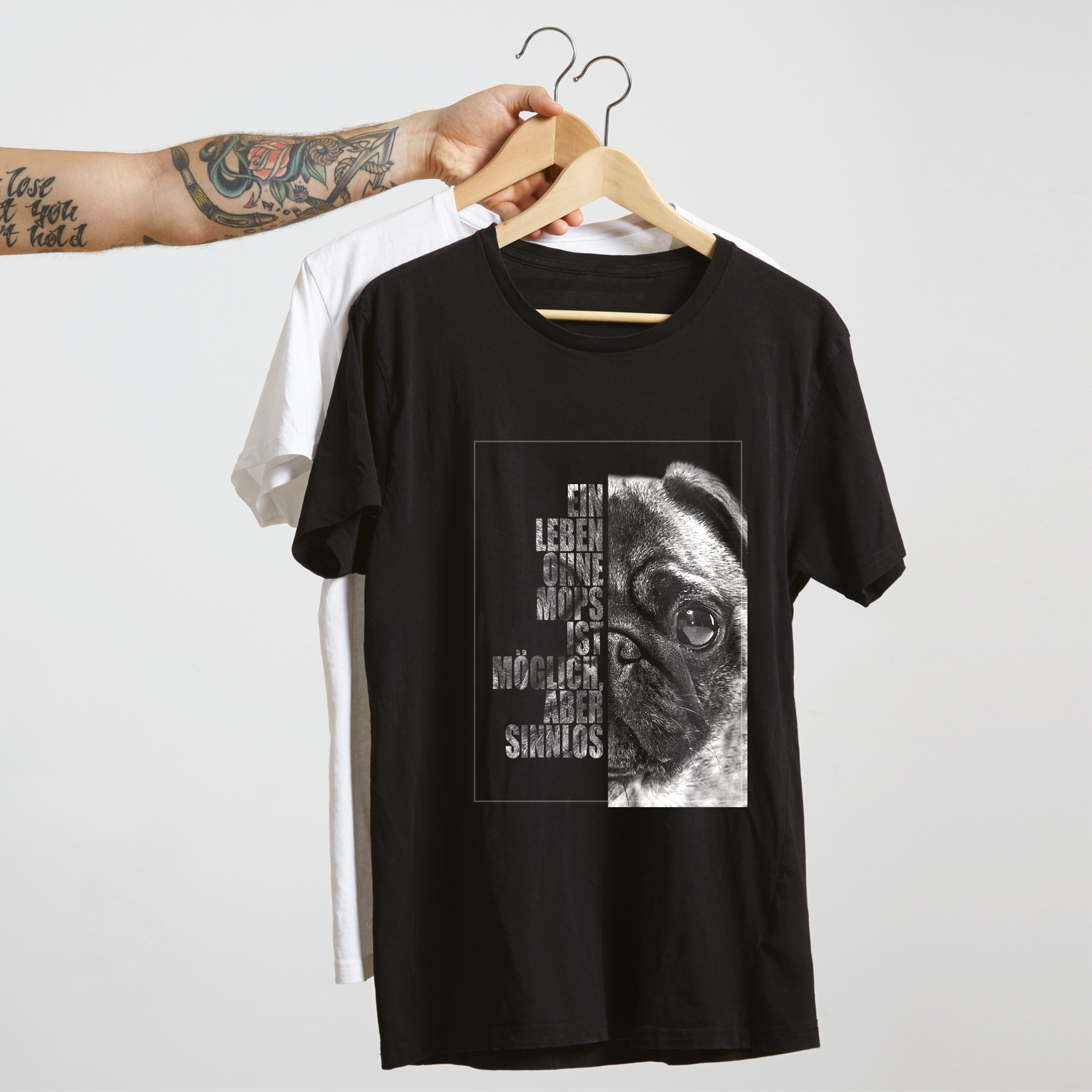 Mops Unisex T-Shirt Face Hundemotiv Doberman Pug Carlino Chinese pug Dutch bulldog  Dutch mastiff Mini mastiff  Carlin Doguillo