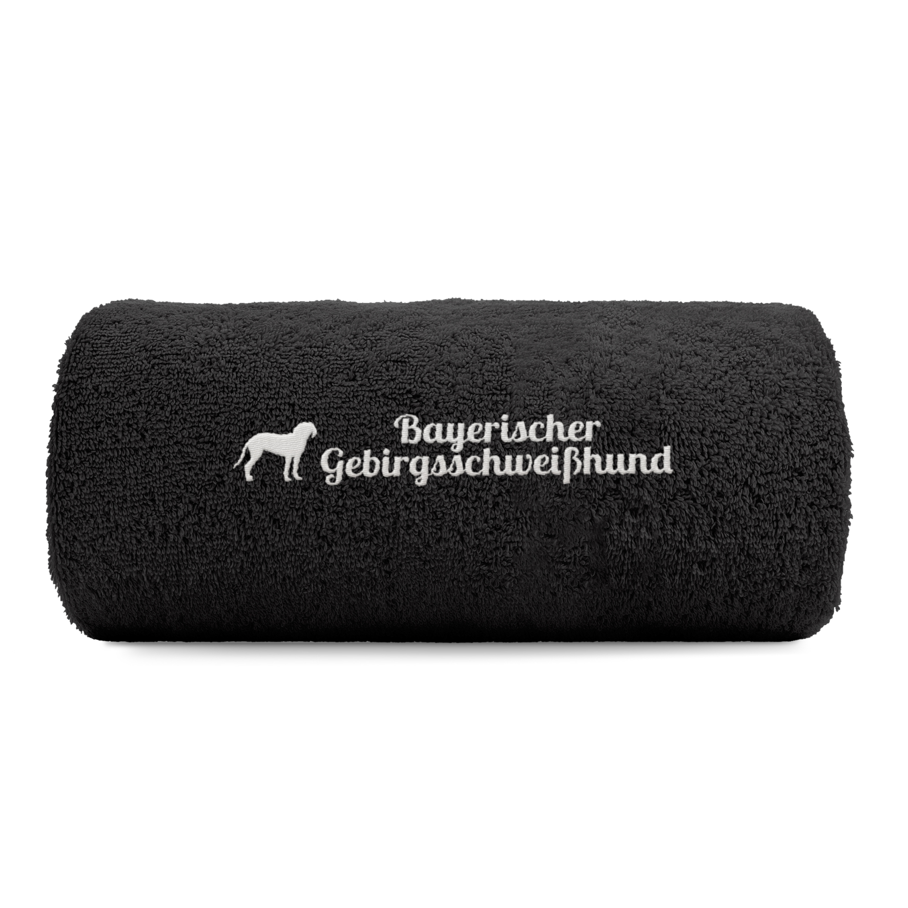Bayerischer Gebirgsschweißhund Handtuch Pfoten Hundemotiv Stickerei Deluxe