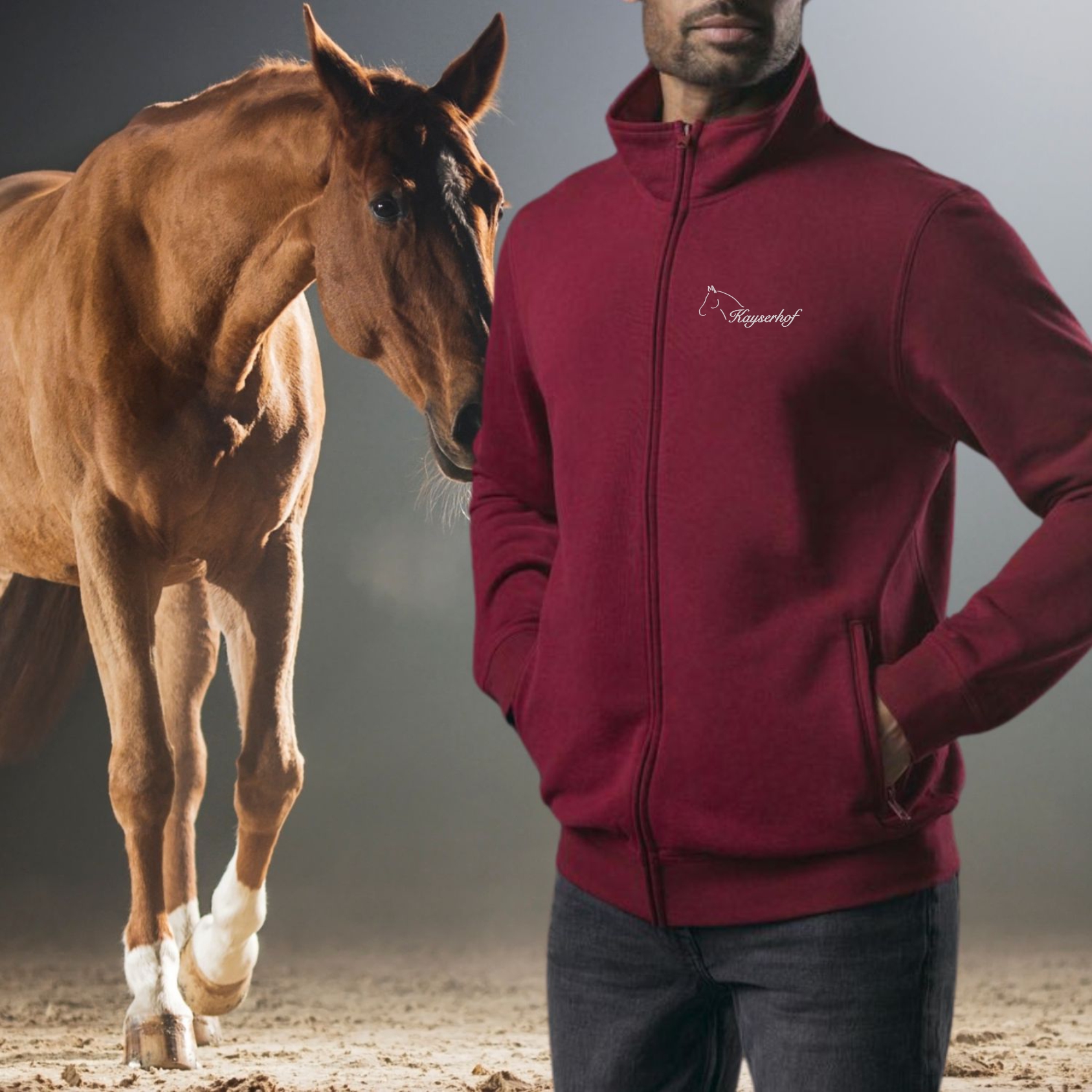 Kayserhof Sweatjacke Männer unisex