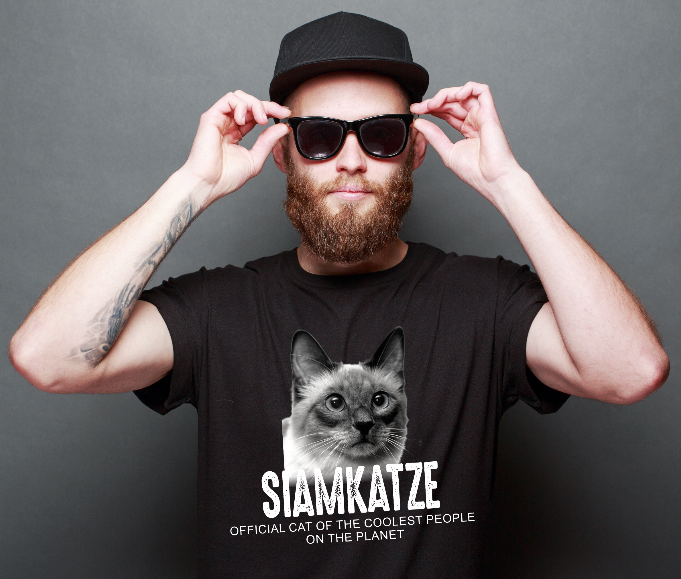 Siamkatze Siam ThailandOfficial Cool  Katze Cat Unisex Shirt Katzenmotiv T-Shirt