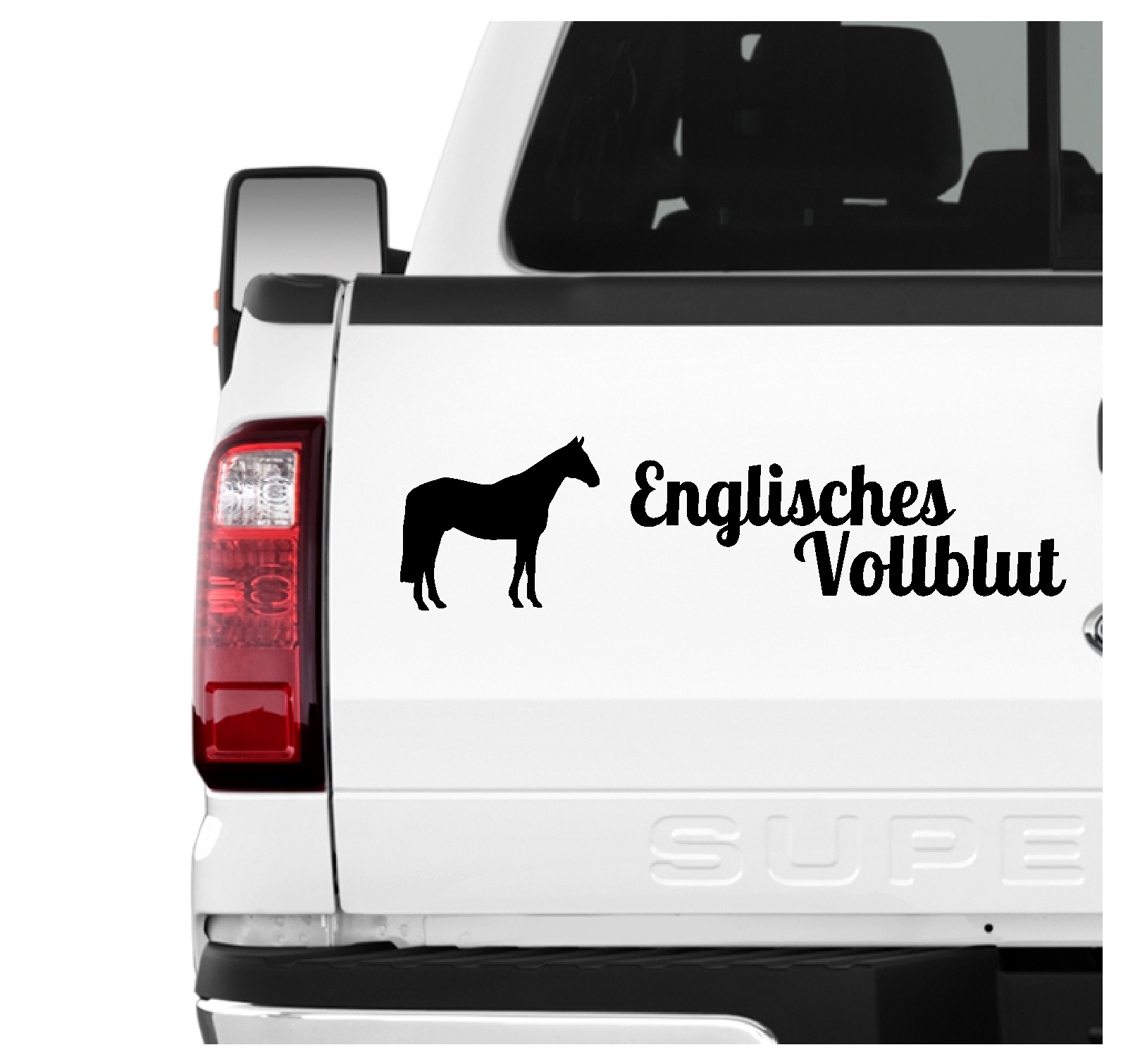 Englisches Vollblut Galopp Aufkleber 3er Set Pferdeaufkleber Pferd reiten Auto Folie