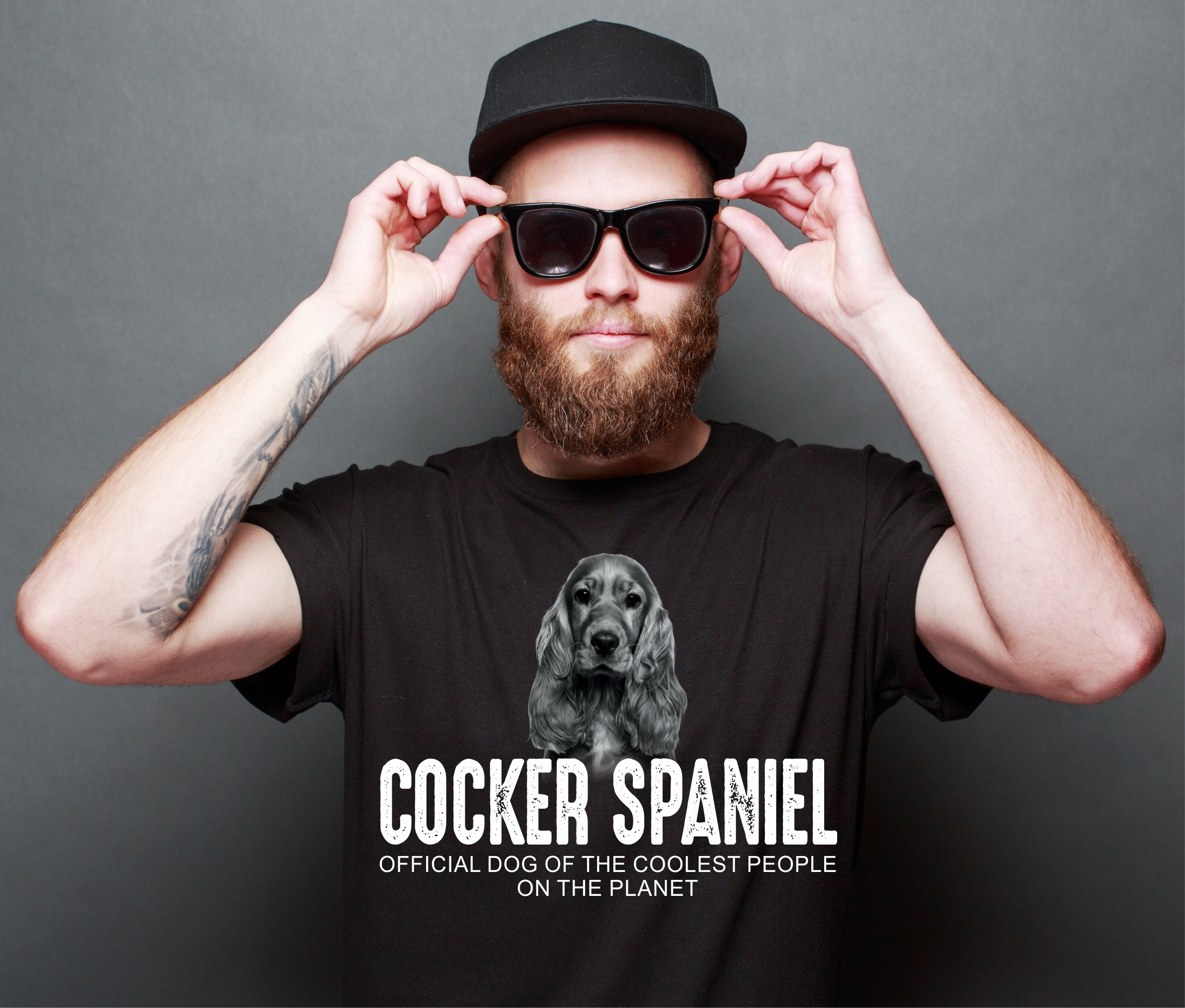 Cocker Spaniel Cockie Spanier English Dog cool Leute lustig Shirt T-Shirt Hundemotiv Siviwonder