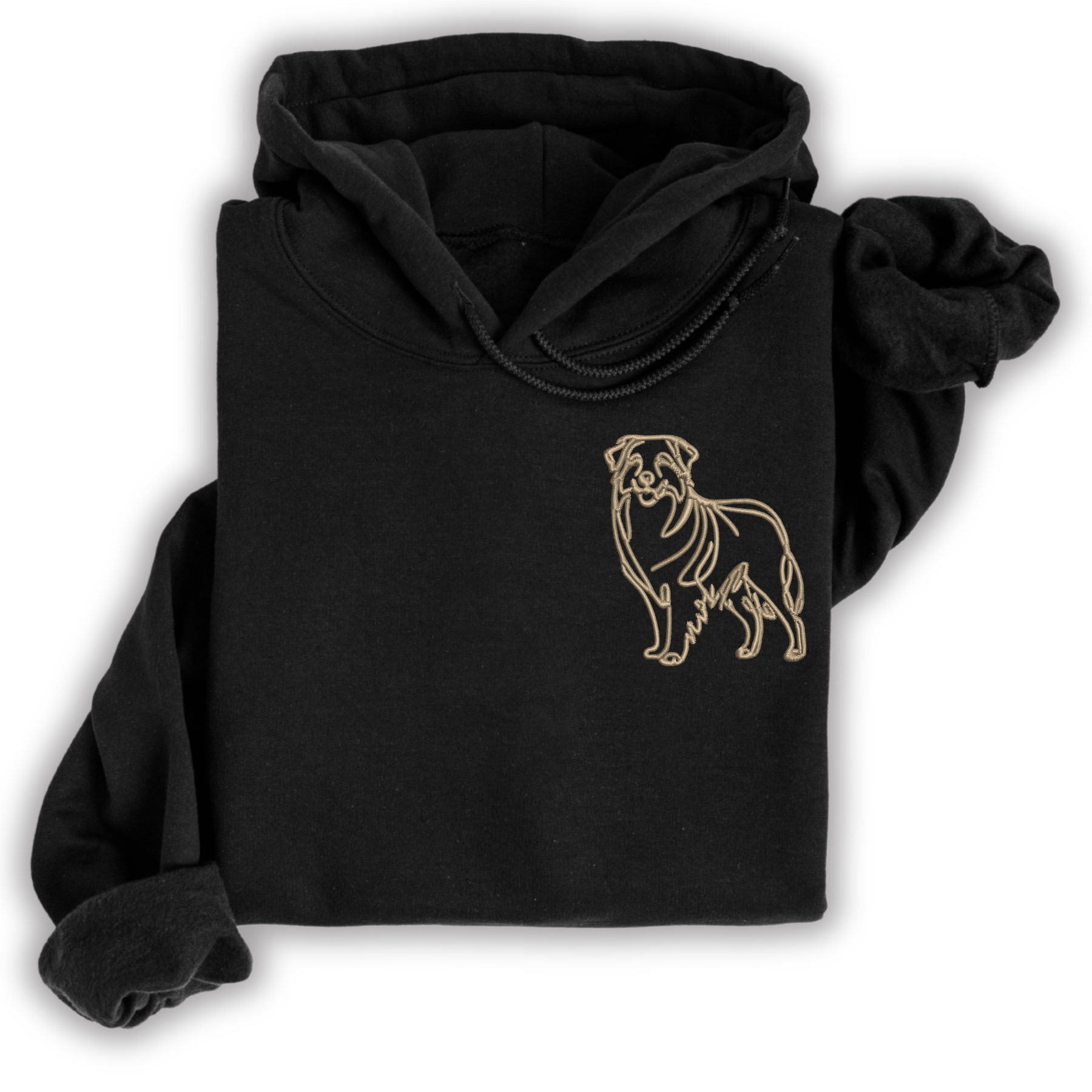 Hoodie Australian Shepherd Aussie gestickt Hund wählbare Stickerei kuschelig Stickerei personalisier