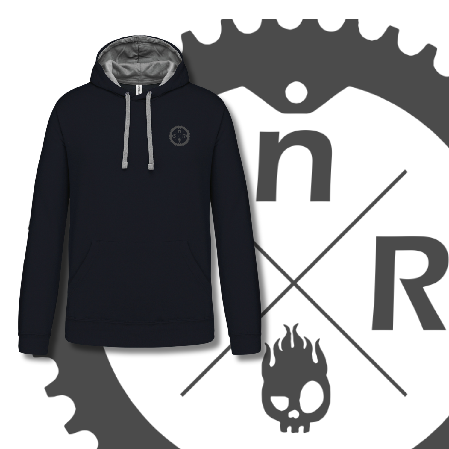 Shape and Ride Hoodie Kapuzenpullover Männer Unisex navy blau