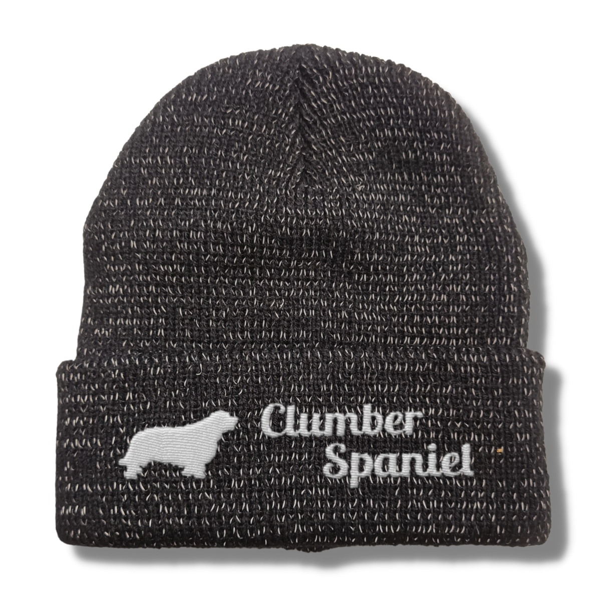 Clumber Spaniel reflektierende Mütze Stickerei Hund Winter Strickmütze reflex Beanie warm