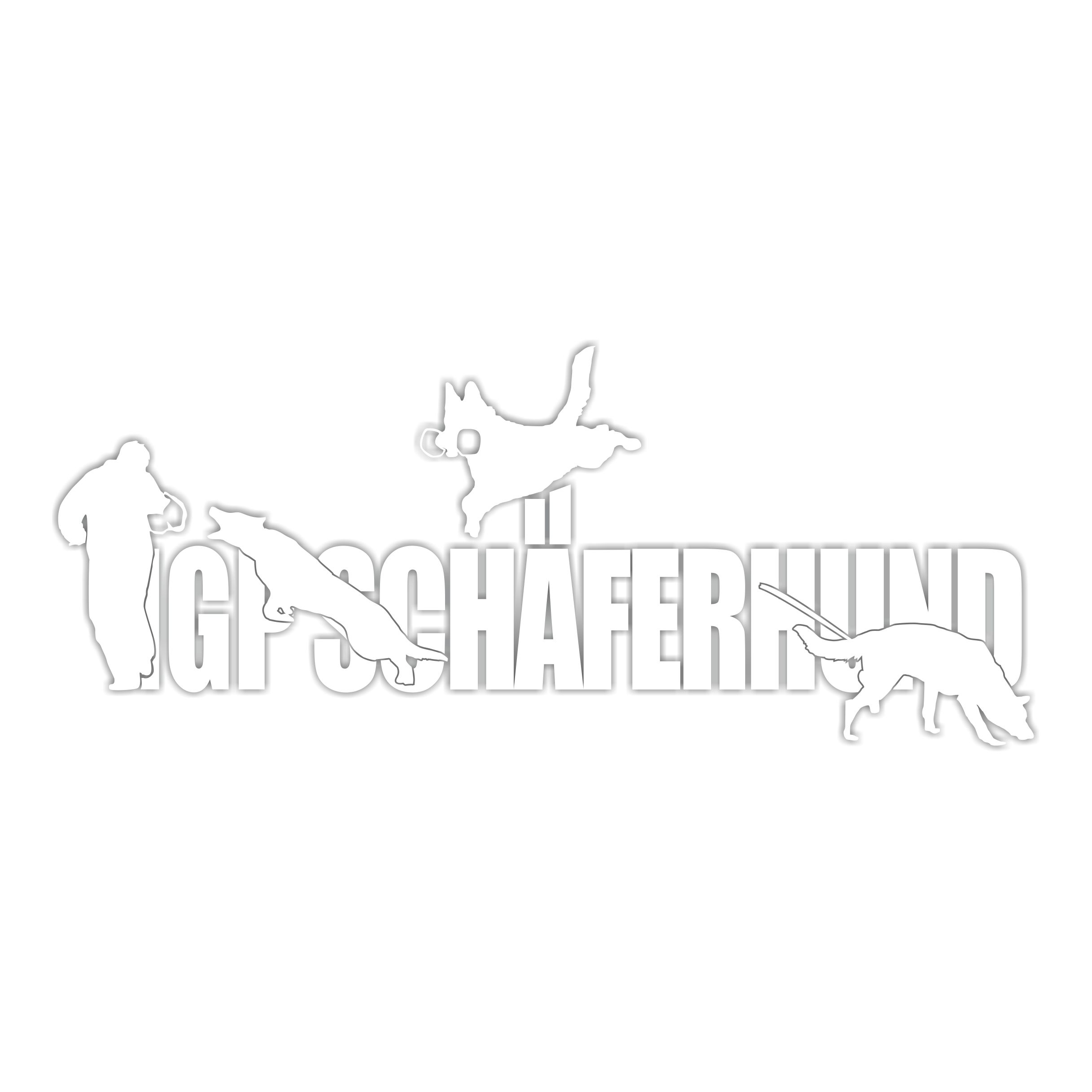 Aufkleber Hundemotiv Rasse IGP IPO Begleithund Prüfung Internationale Prüfungsordnung Gebrauchshudeprüfung Fährte Schutzdi