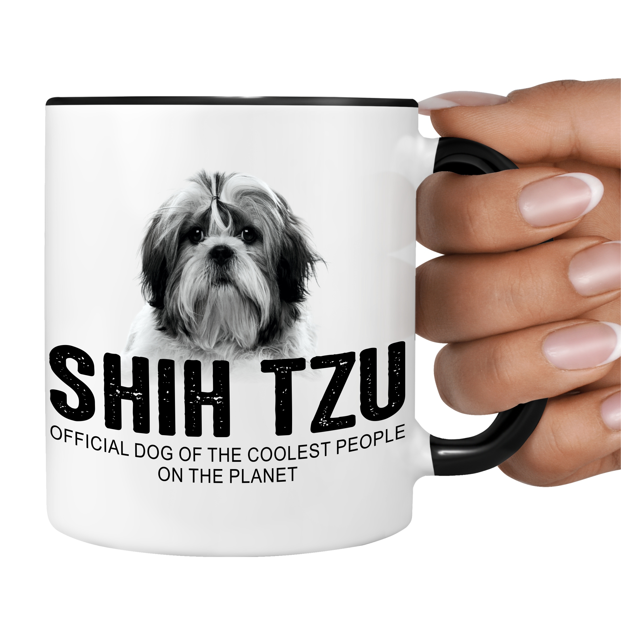 Shih Tzu Tibet Chinese Lion Dog Chrysanthemum Dog Dog Ken  Dog Tasse Kaffeetasse Kaffeebecher happy Design by Siviwonder