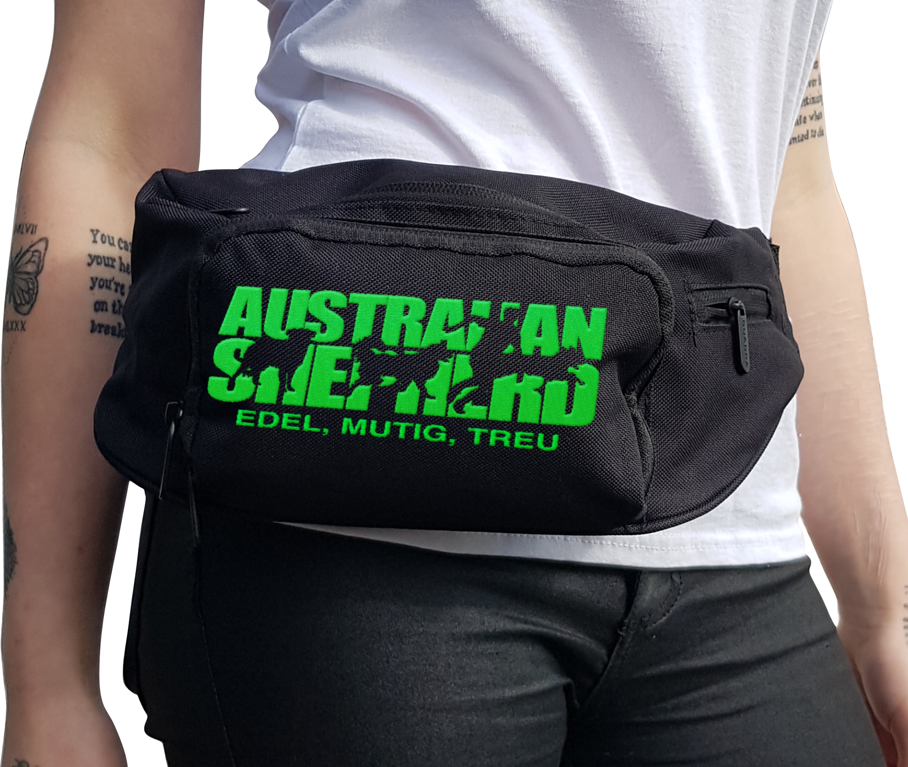 Australian Shepherd Aussie Dog Hundesport Gürteltasche Bauchtasche Hund Stickerei