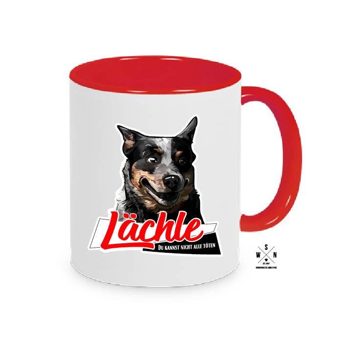 Tasse Kaffebecher LÄCHLE... CATTLE DOG