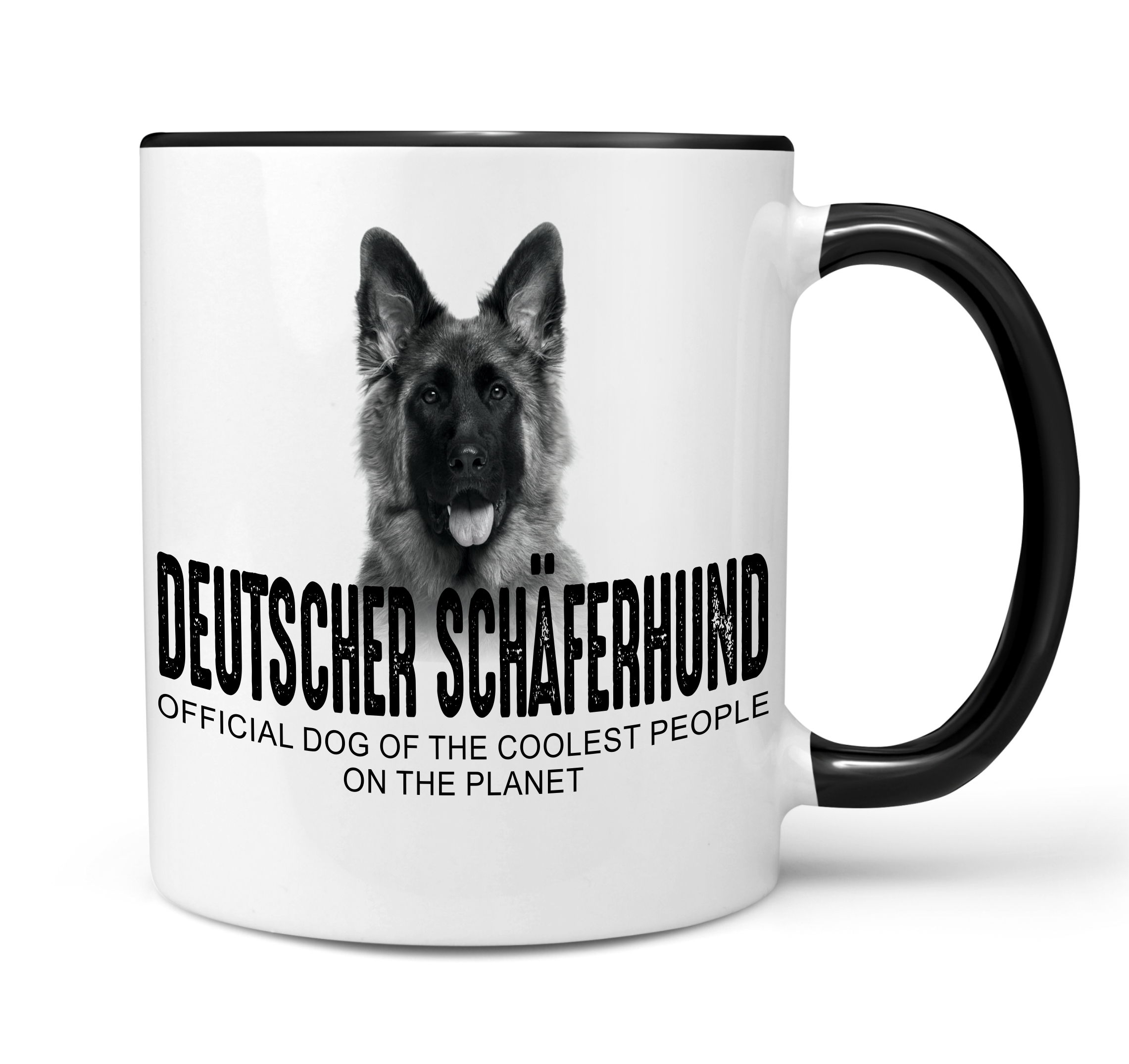Deutscher Schäferhund Schäfer German Shepherd Dog cool Leute lustig Dog Tasse Kaffeetasse Kaffeebecher happy Design by Siviwonder