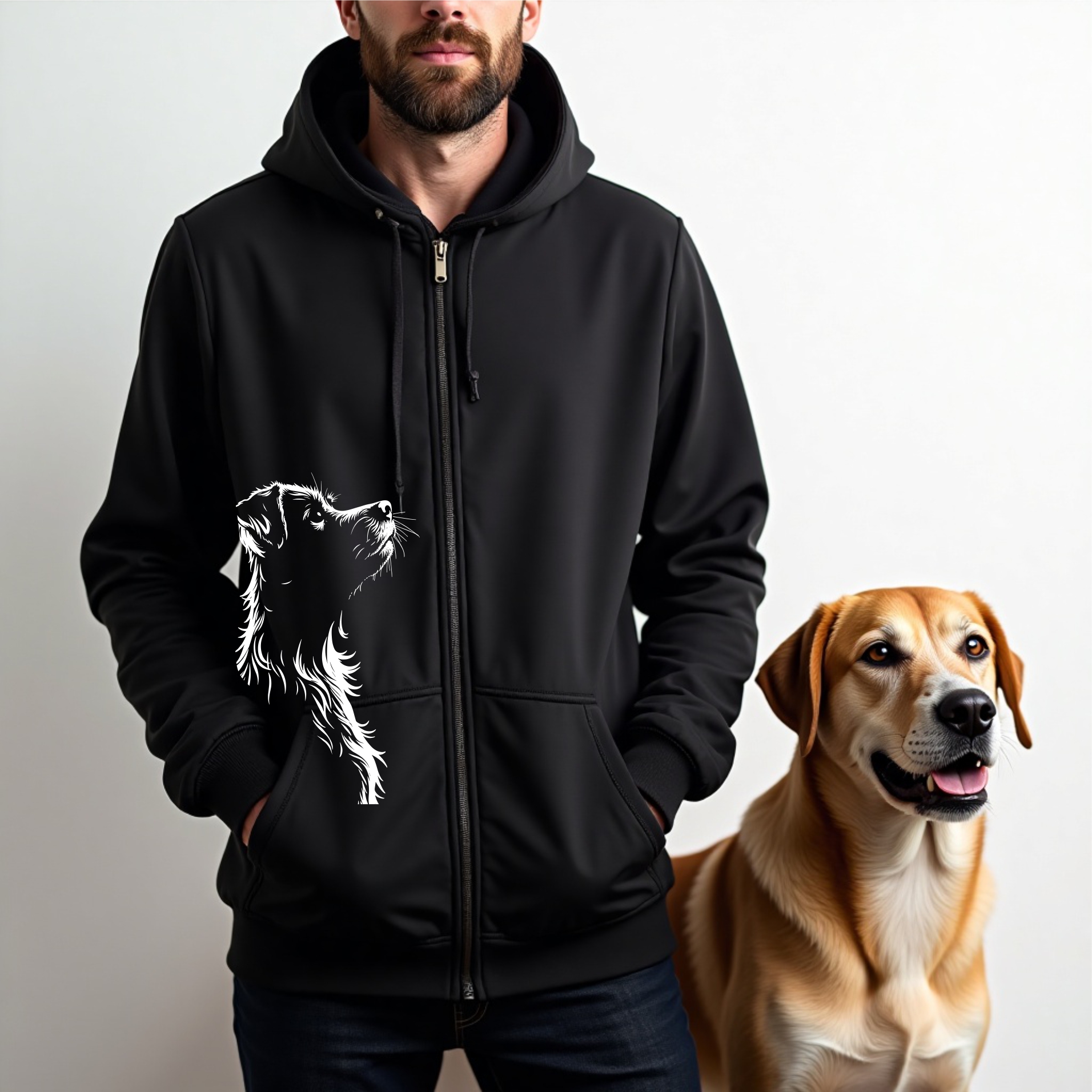 Vermisste Tiere Kreis Ludwigsburg Sweatjacke Hooded Jacket Unisex ohne Brustlogo