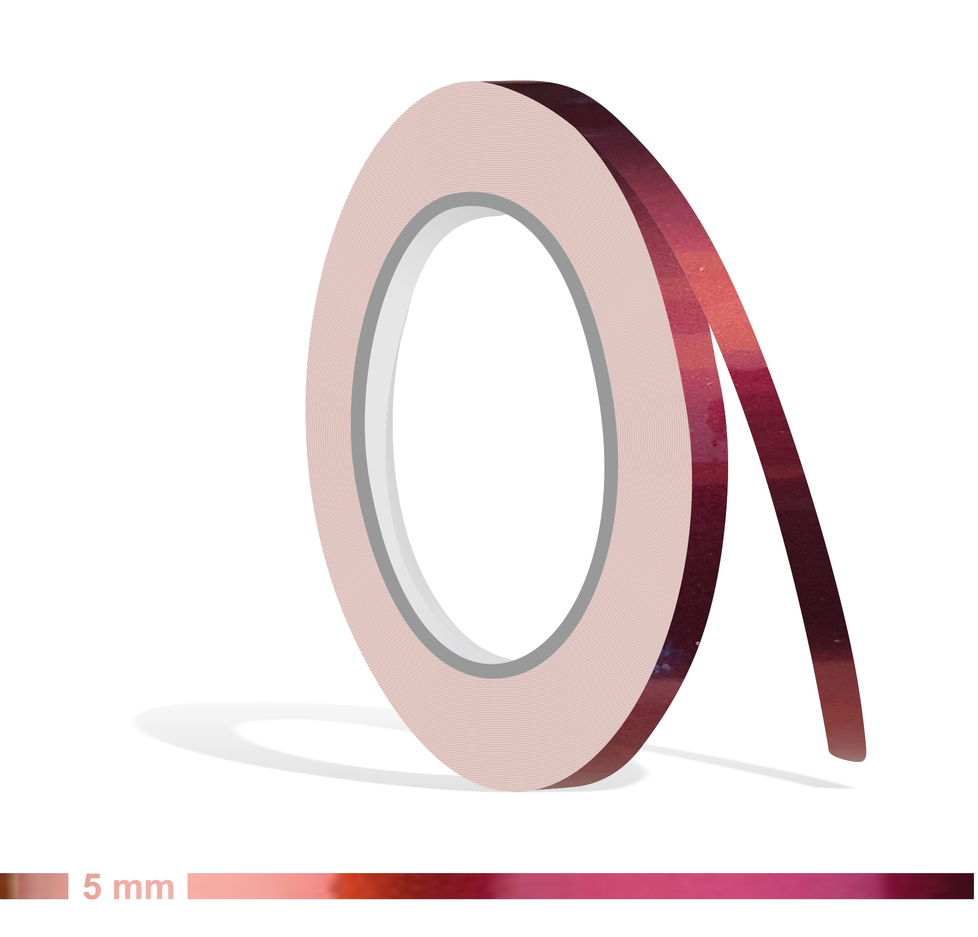 Zierstreifen Shift Effect Cranberry rot braun Kupfer Flip Flop  in in 10 m Länge für Auto Boot Klebeband Dekorstreifen Tuningstreifen Autofolie Siviwonder