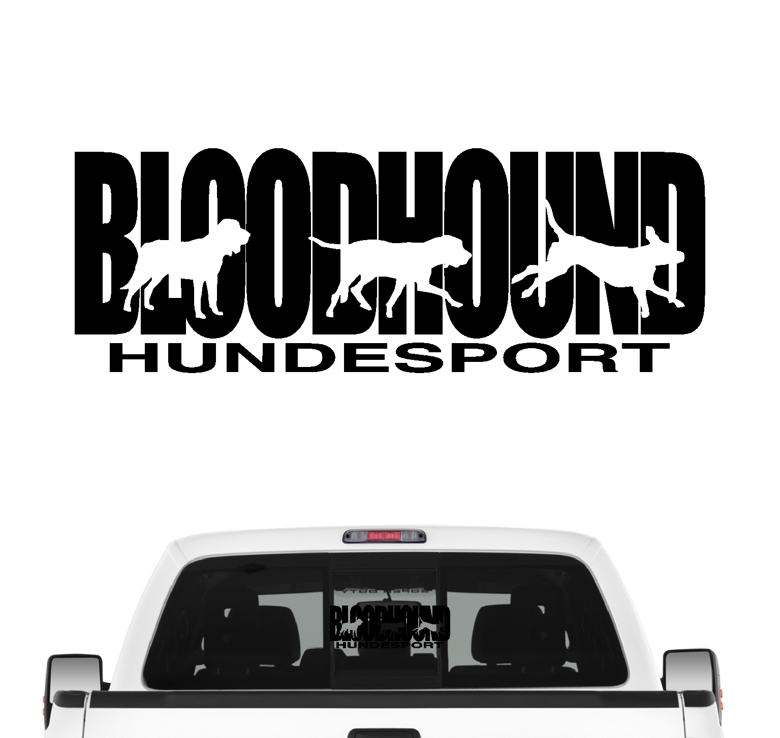 Bloodhound Hundesport Autoaufkleber Hund Folie Aufkleber Saint Hubertushund