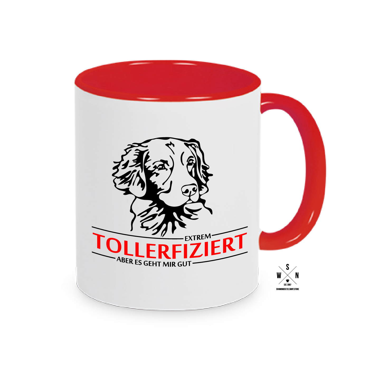 Tasse Kaffebecher INFIZIERT NOVA SCOTIA DT RETRIEVER TOLLERFIZIERT