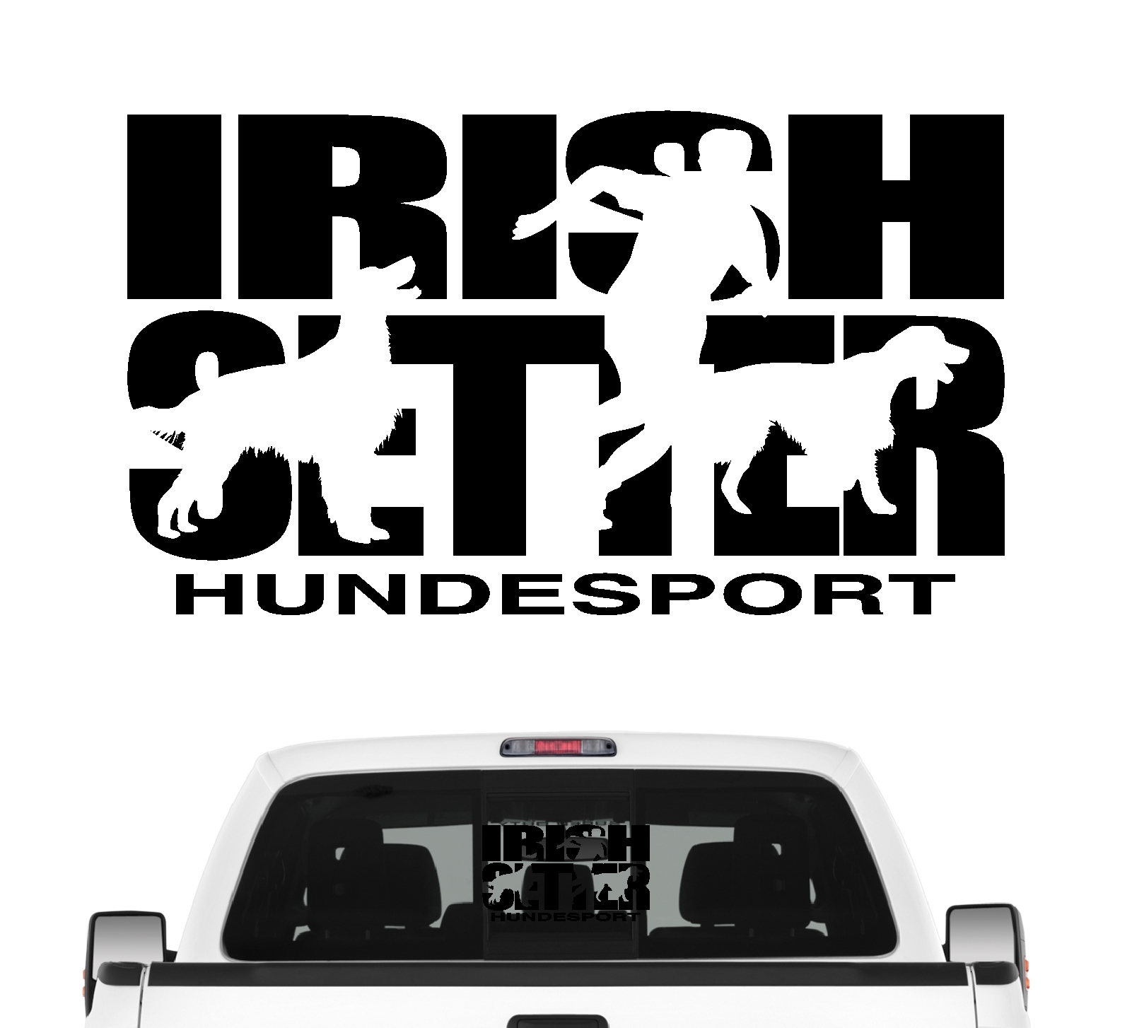 Irish Setter Hundesport Autoaufkleber Hund Folie Aufkleber Roter Setter Irischer