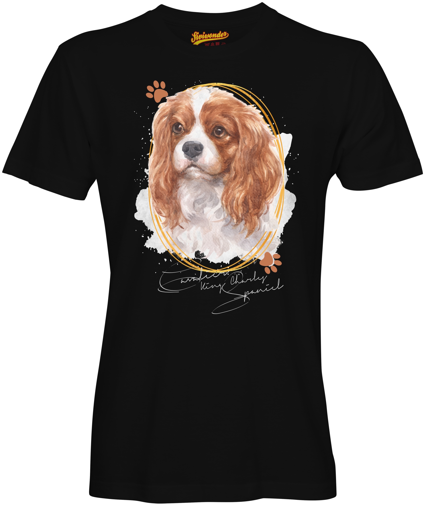 Unisex T-Shirt CAVALIER KING CHARLES SPANIEL Signature Dogs by Siviwonder