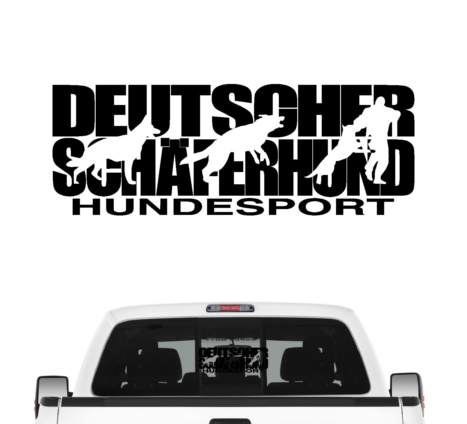 Deutscher Schäferhund Hundesport Autoaufkleber Hund Folie Aufkleber Shepherd