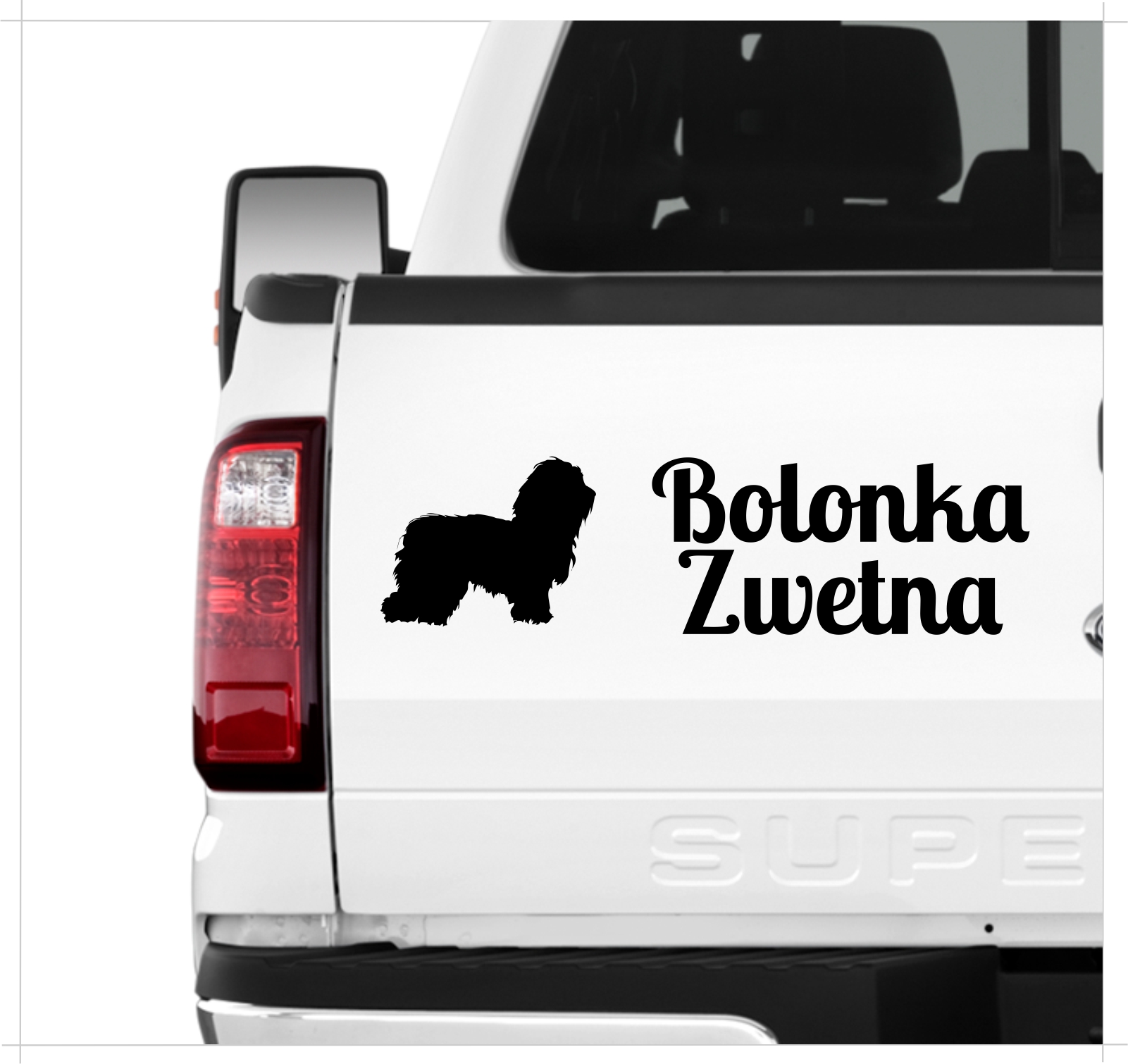 Bolonka Zwetna Tsvetnaya Russischer Hund Dog 3er Set  AUTOAUFKLEBER Aufkleber Hunde Hundemotiv by SIVIWONDER