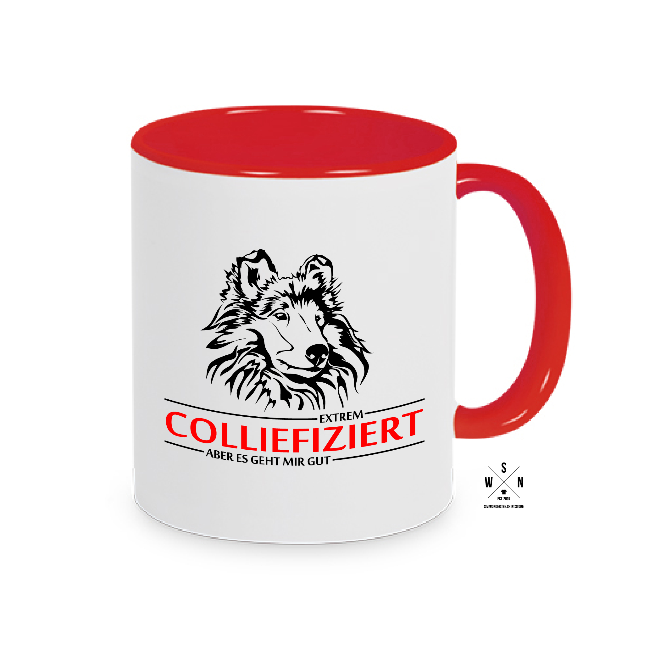 Tasse Kaffebecher INFIZIERT COLLIE COLLIEFIZIERT