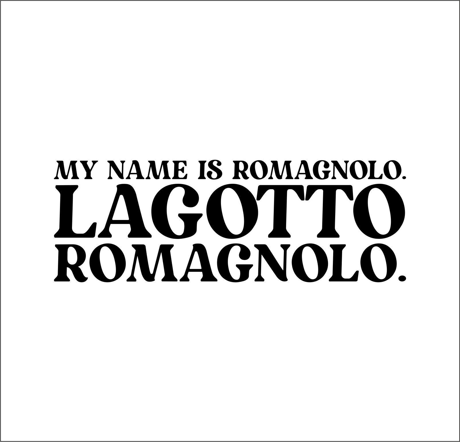 Lagotto Romagnolo Dog Name  Hundeaufkleber Hundemotiv Folie Italienischer Trüffelhund Wasserhund Romagna