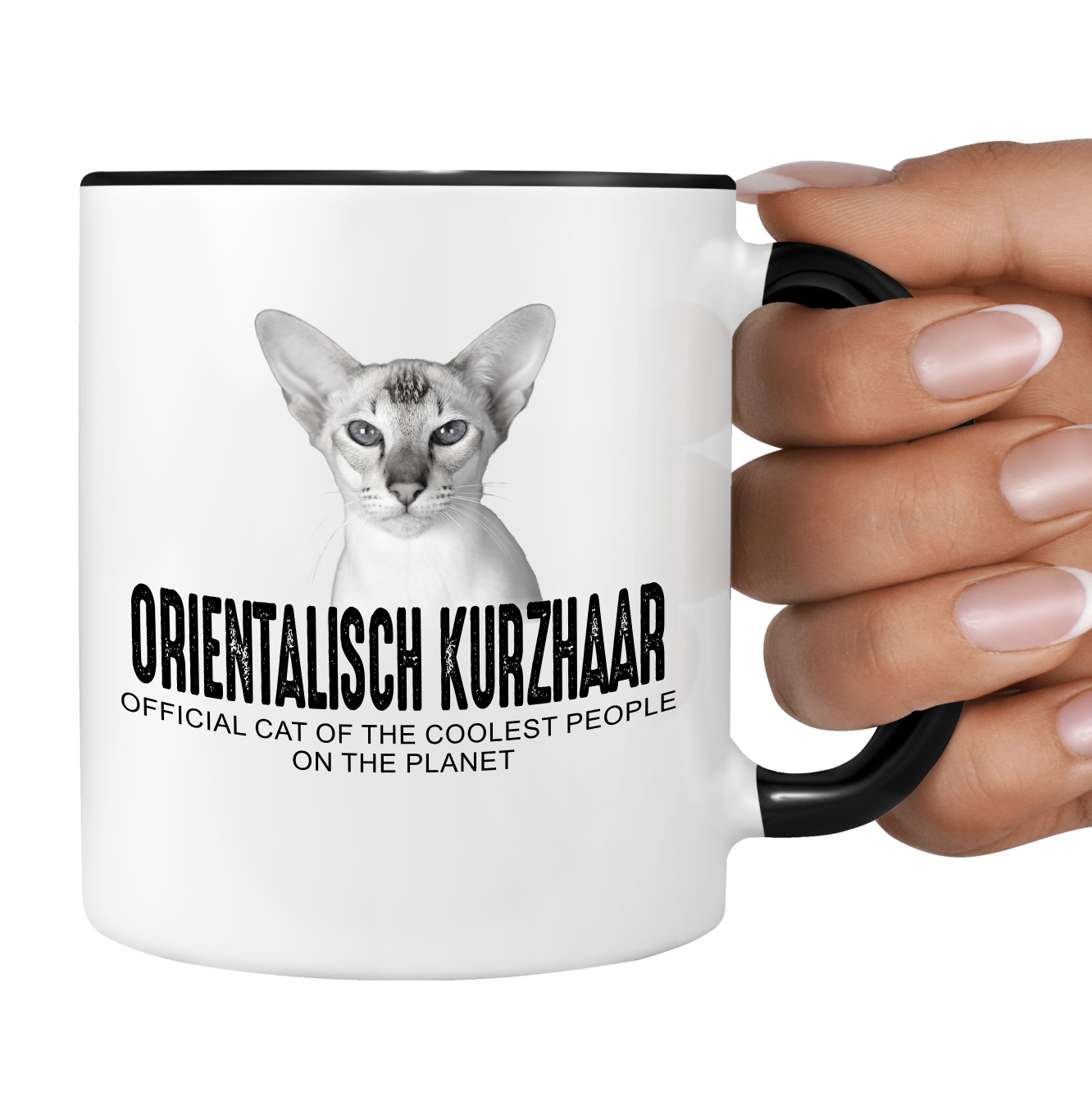 Orientalische Kurzhaar OKH  Katze Official Cat cool Tasse Kaffee lustig Kaffeebecher Design